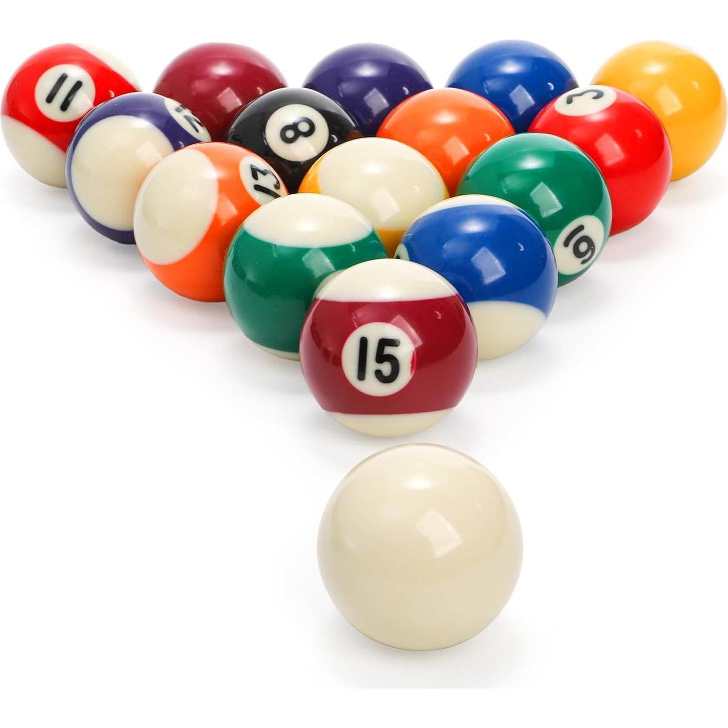 Juego de Bolas de Billar Mini TOPZEA 3.81 cm con Rack