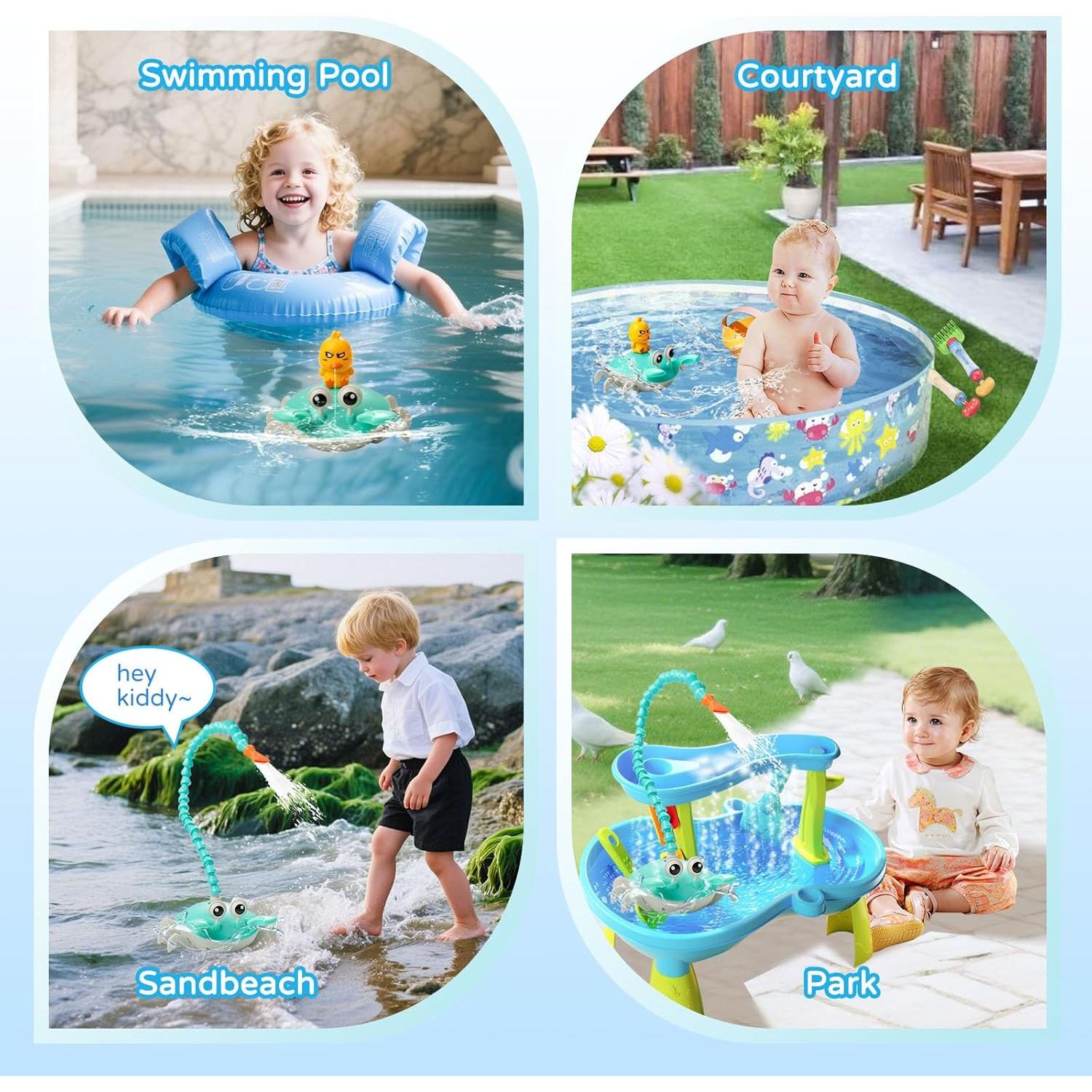 Bomba de Agua JOYCUDDLE Cangrejo IP67 6 Horas Diversión Niños