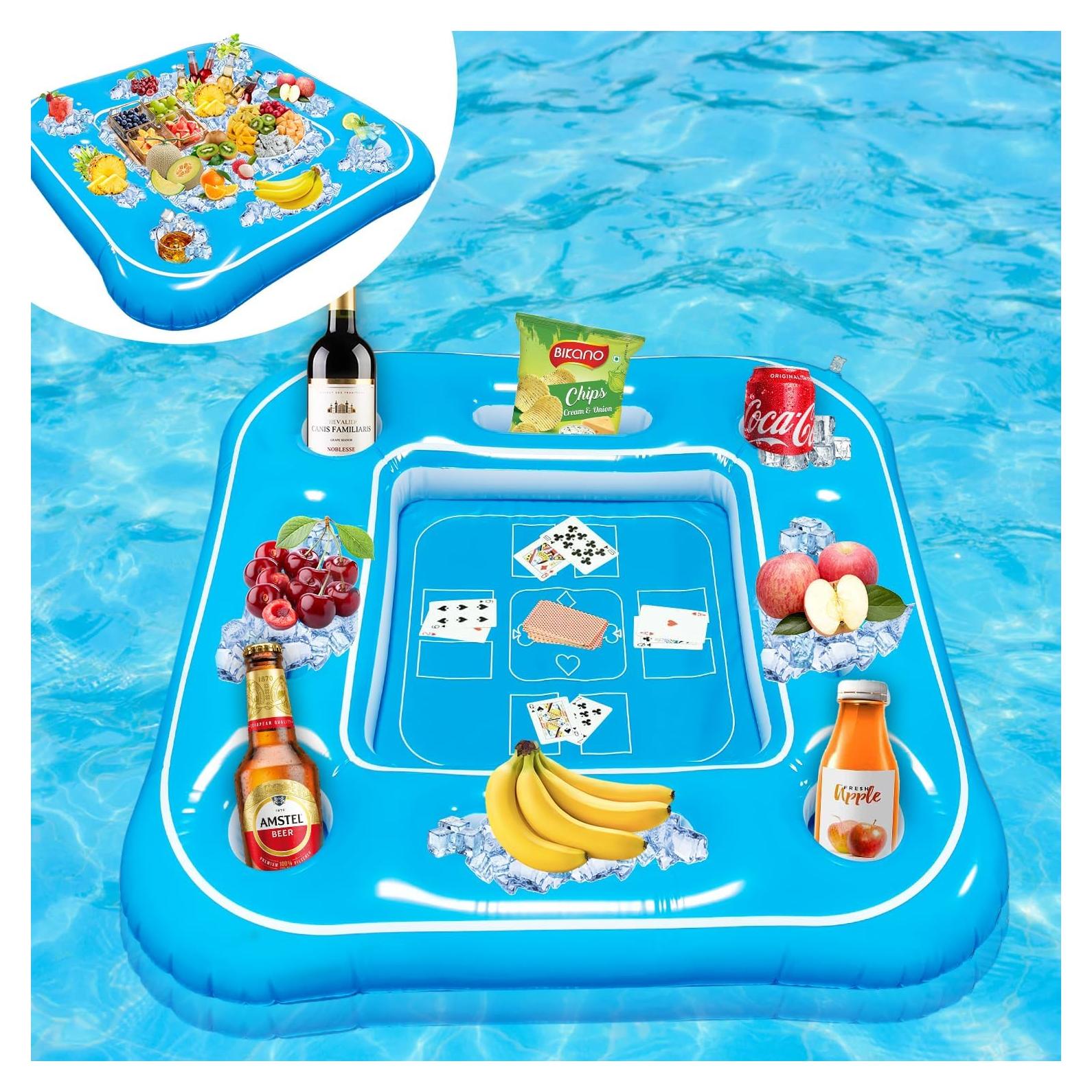 Mesa Inflable de Juego Fistone - Flotante para Piscina 91x91cm