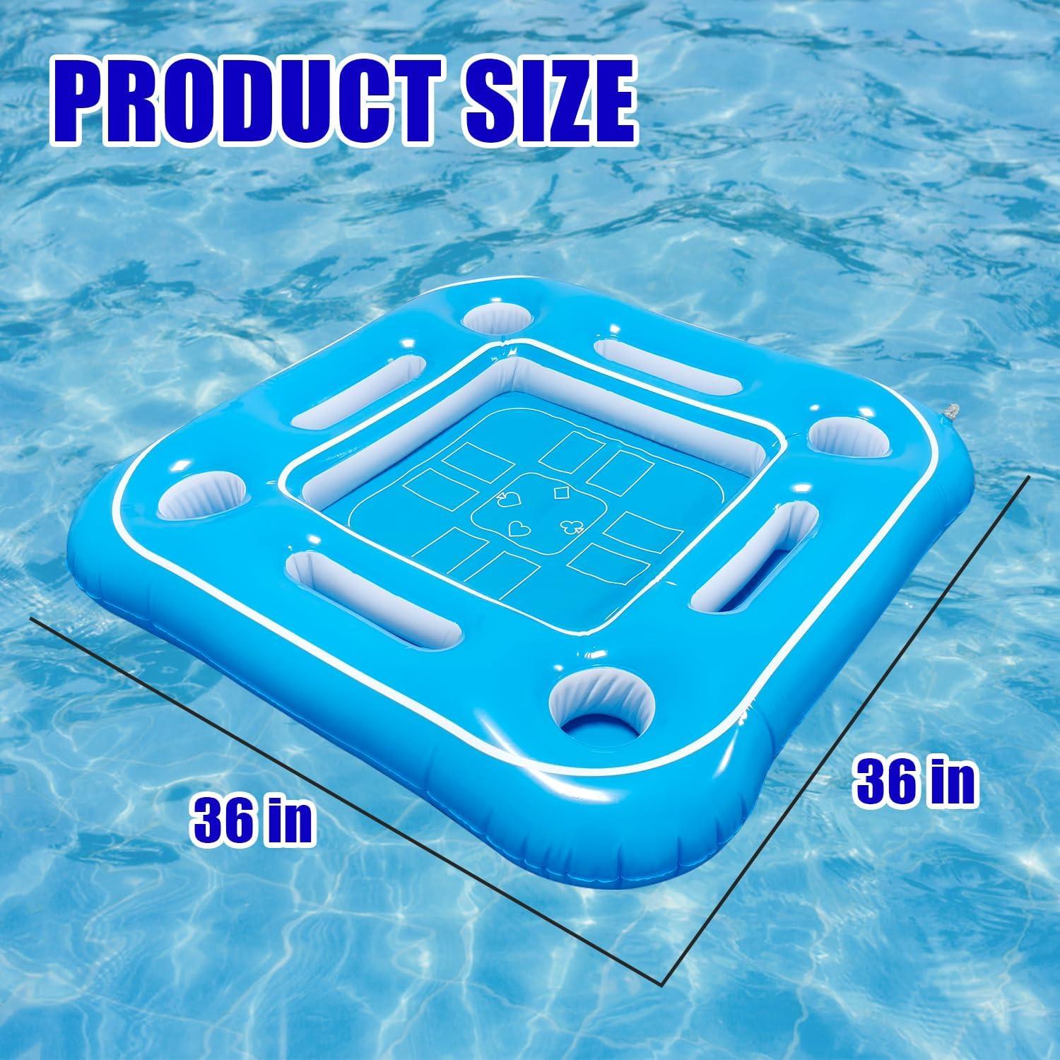 Mesa Inflable de Juego Fistone - Flotante para Piscina 91x91cm