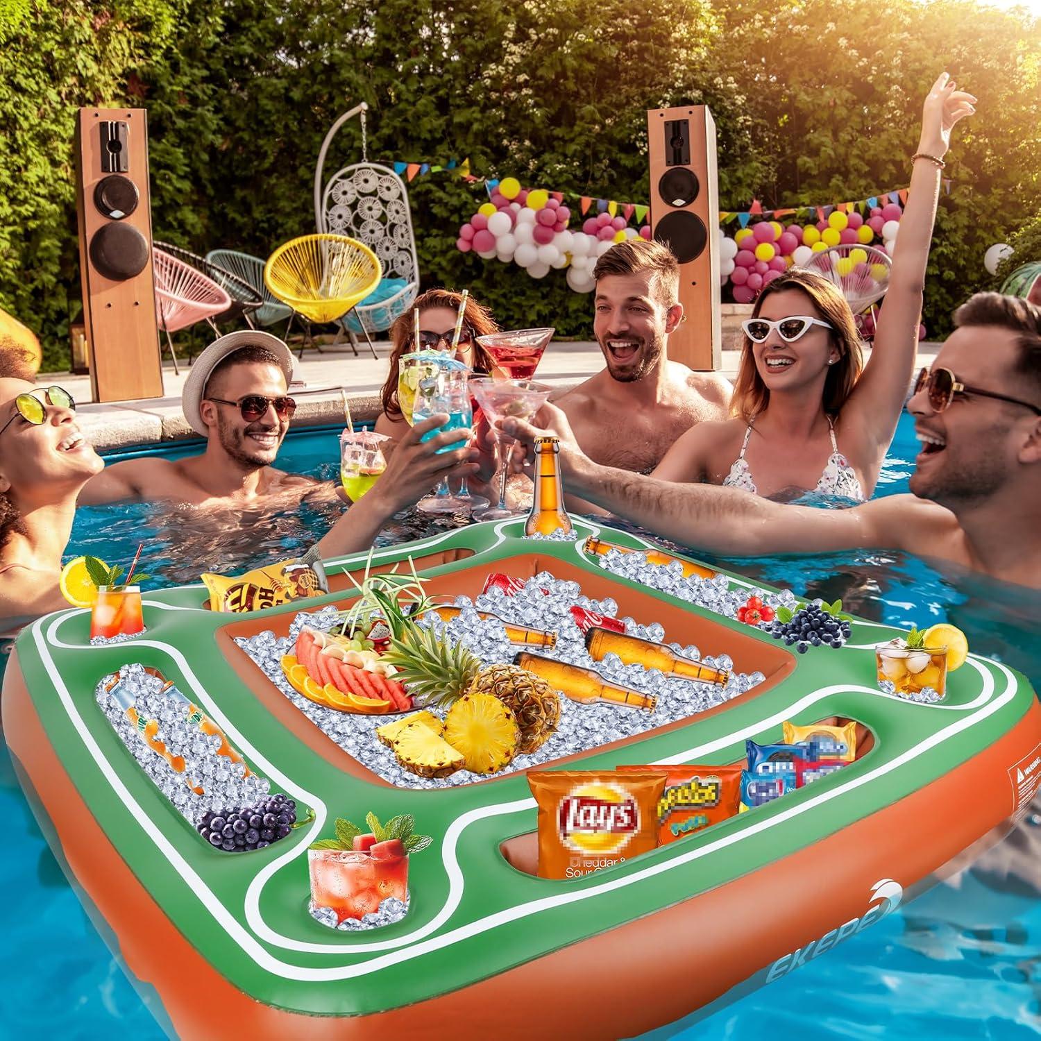 Mesa Flotante Inflable EKEPE para Piscina 109.9x19.8cm