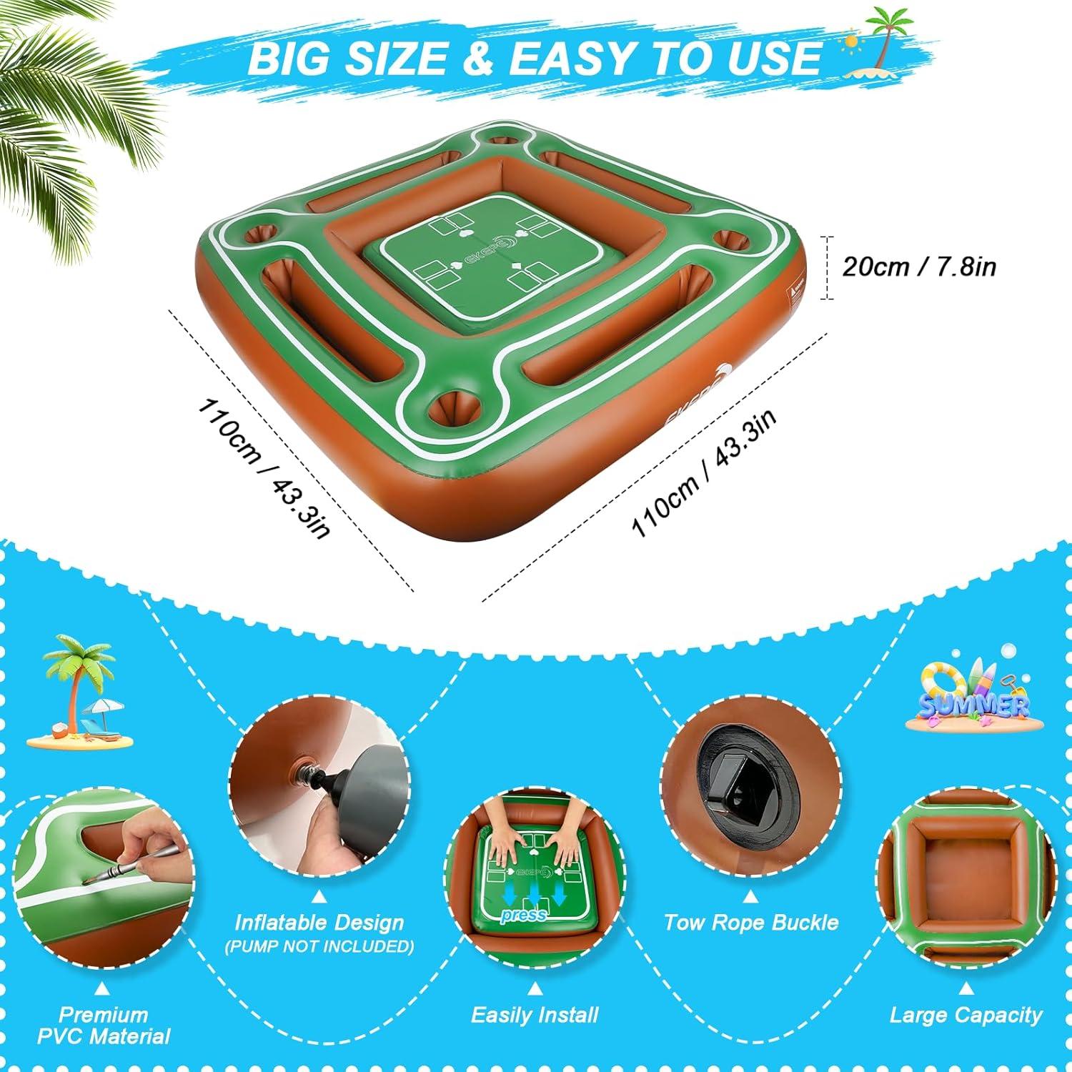 Mesa Flotante Inflable EKEPE para Piscina 109.9x19.8cm
