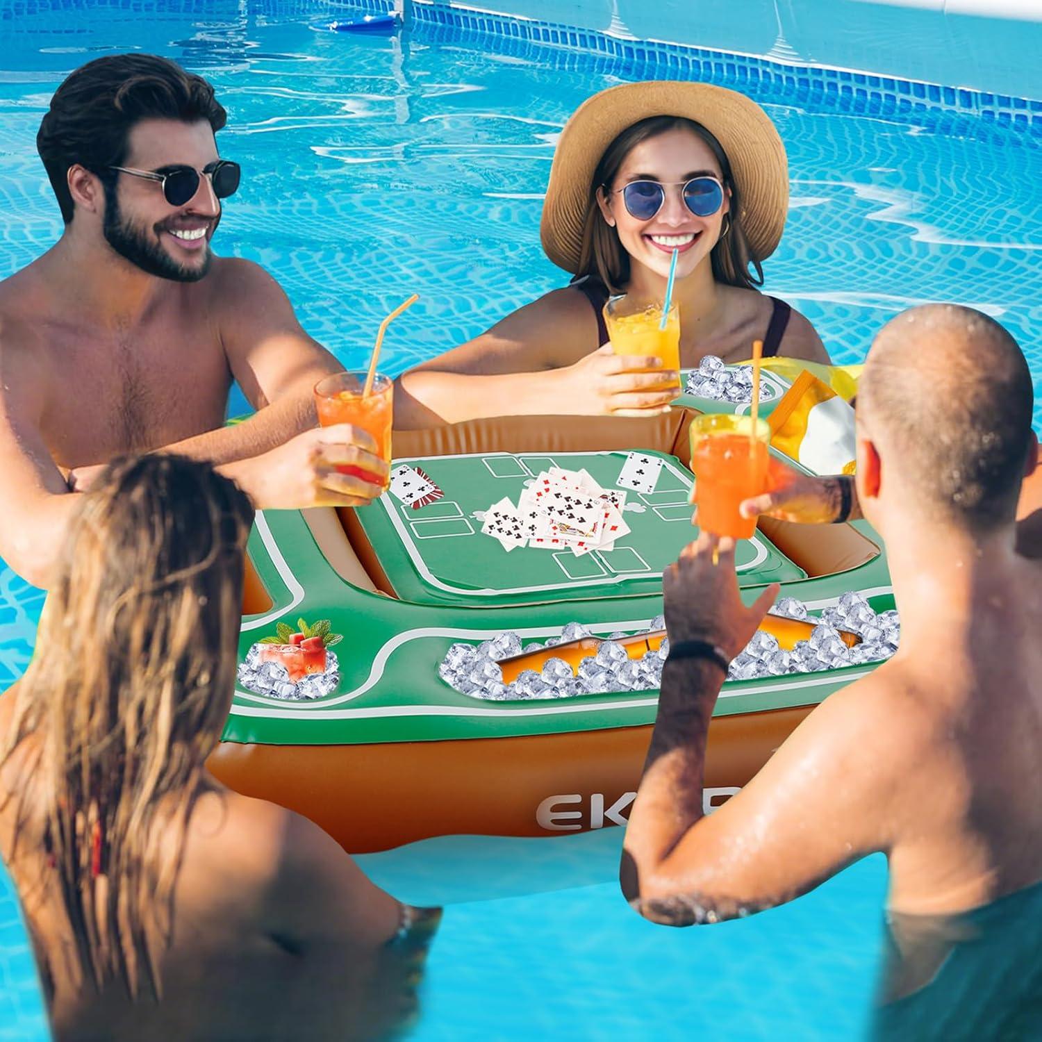 Mesa Flotante Inflable EKEPE para Piscina 109.9x19.8cm