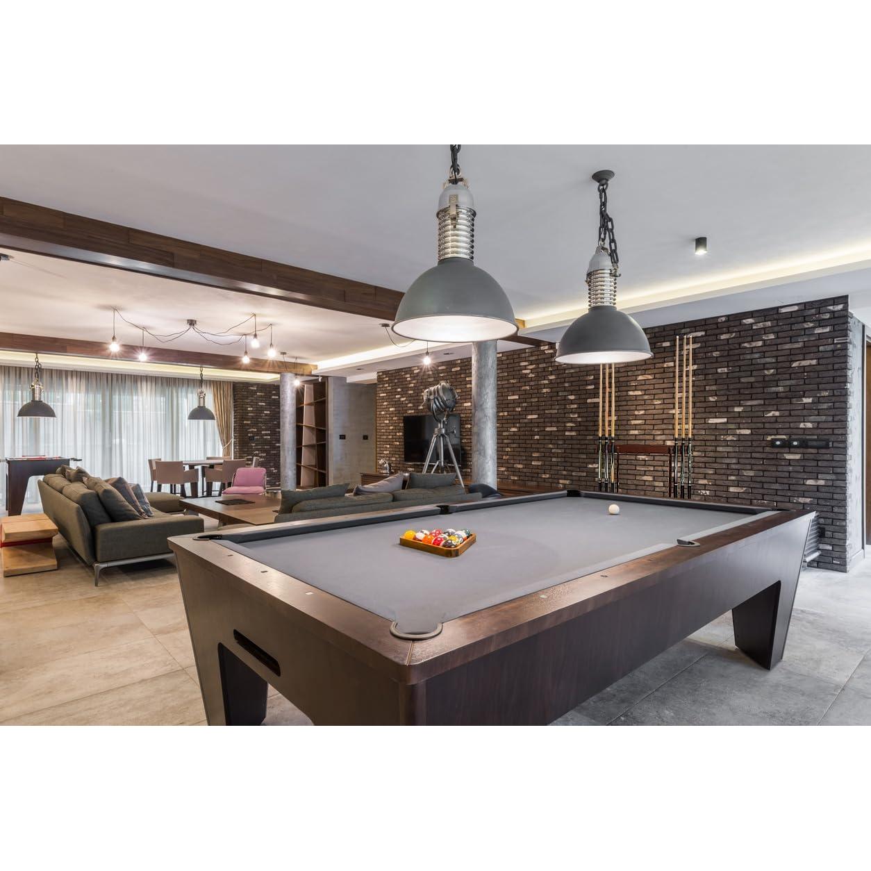 Soporte de pared para tacos de billar Flintar, madera dura negra