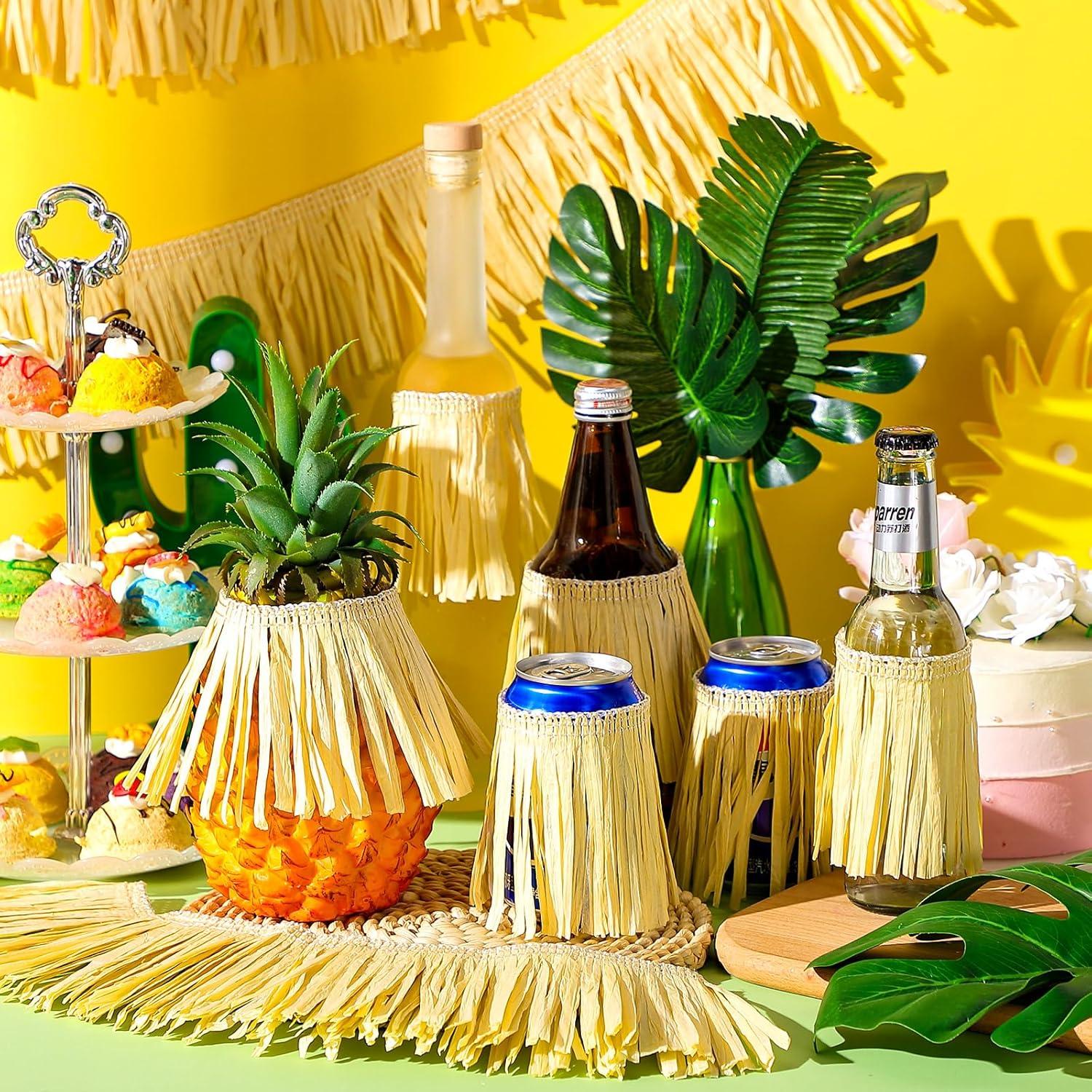 Faldas de Mesa Hawaianas de Papel 4 Rollos 1.19 x 9.14 m