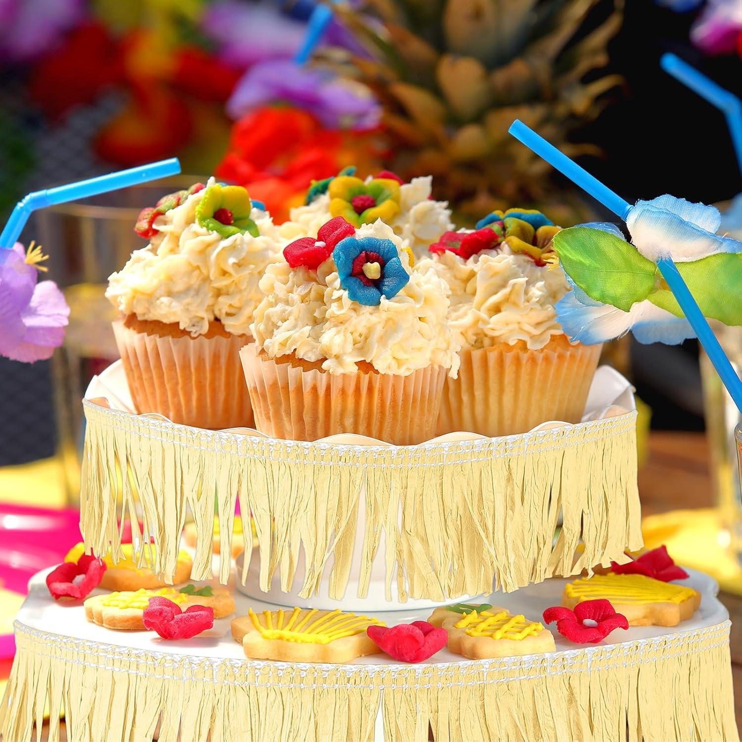 Faldas de Mesa Hawaianas de Papel 4 Rollos 1.19 x 9.14 m