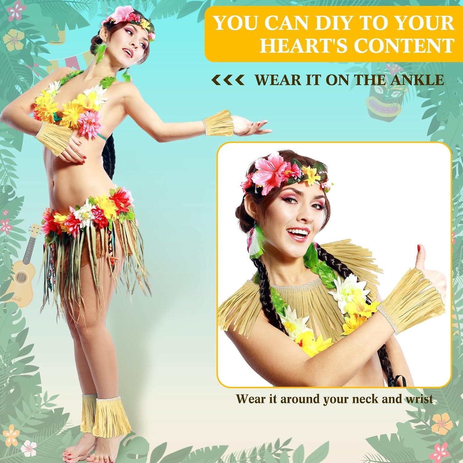 Faldas de Mesa Hawaianas de Papel 4 Rollos 1.19 x 9.14 m