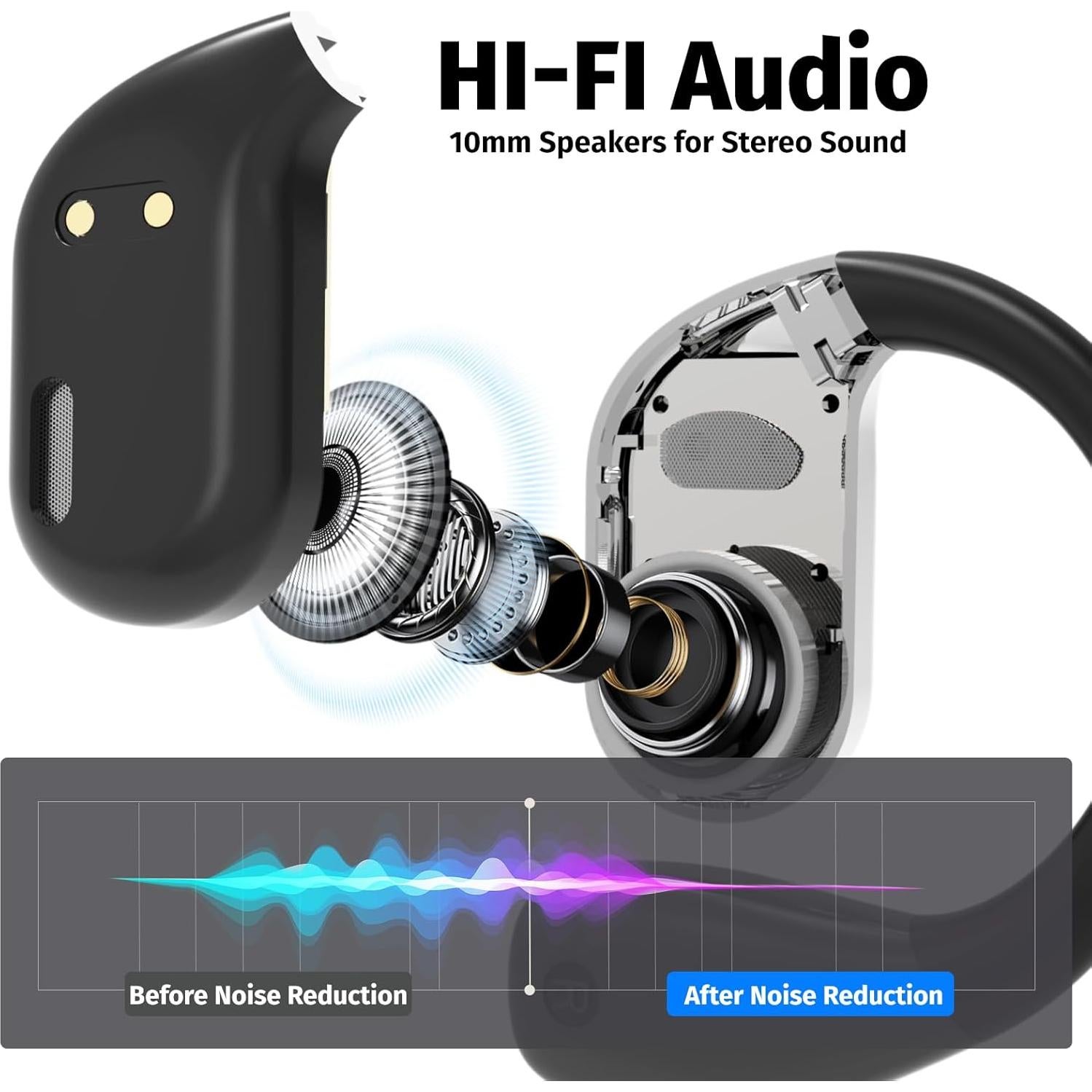 Auriculares Traductores AI Uear M75 Negro 144 Idiomas Tiempo Real