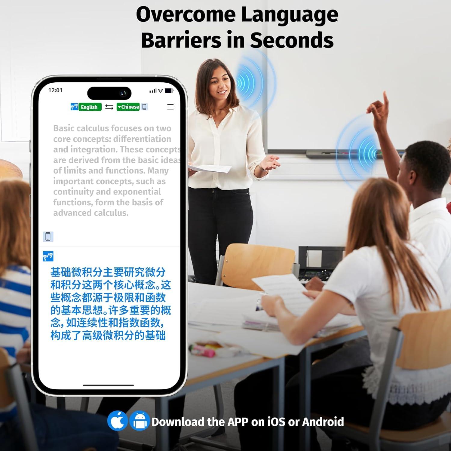 Auriculares Traductores AI Uear M75 Negro 144 Idiomas Tiempo Real