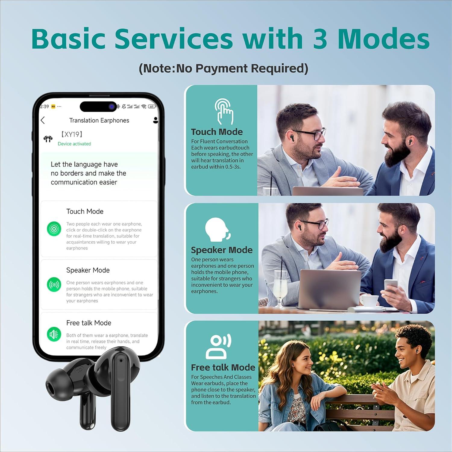 Auriculares de Traducción en Tiempo Real XY-17 - 142 Idiomas