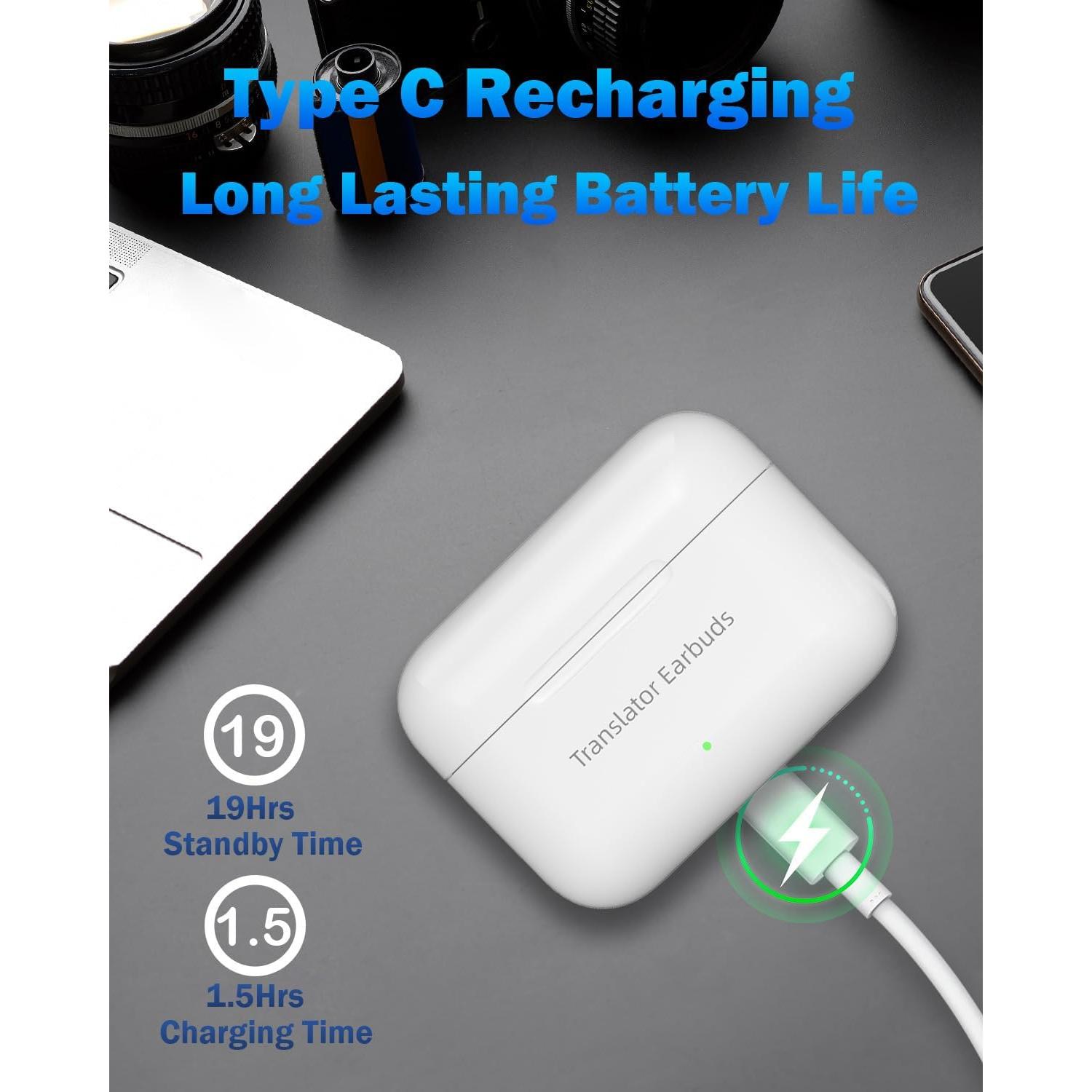 Auriculares Traductores Wooask M6 Bluetooth 3 en 1 Offline