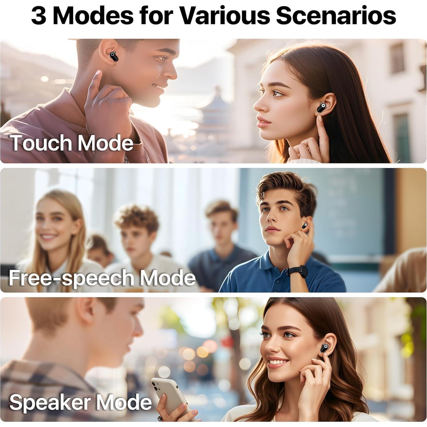 Auriculares Traductores AI Merryking TWS 144 Idiomas Negro