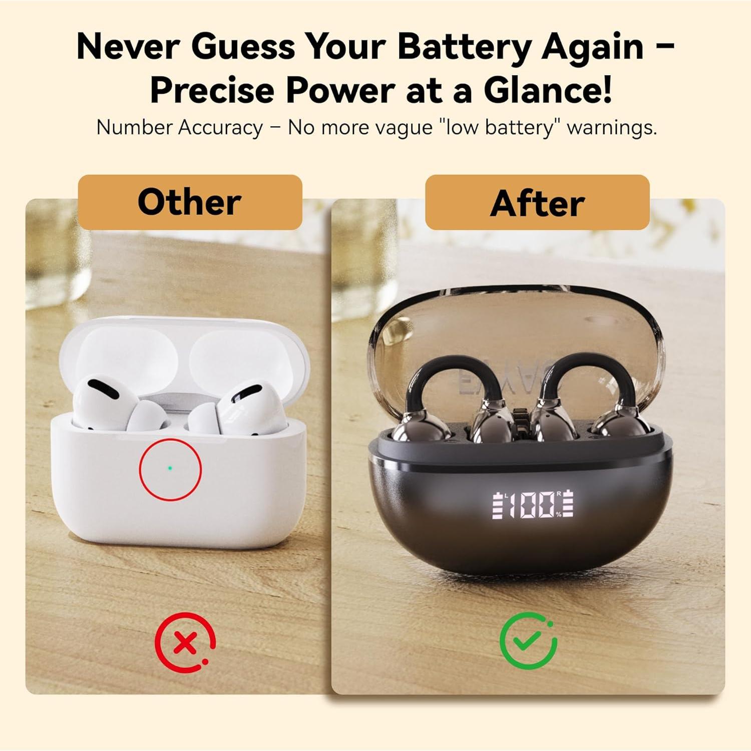 Auriculares Inalámbricos FVYAO F02 Bluetooth 5.4 IPX5 Negro