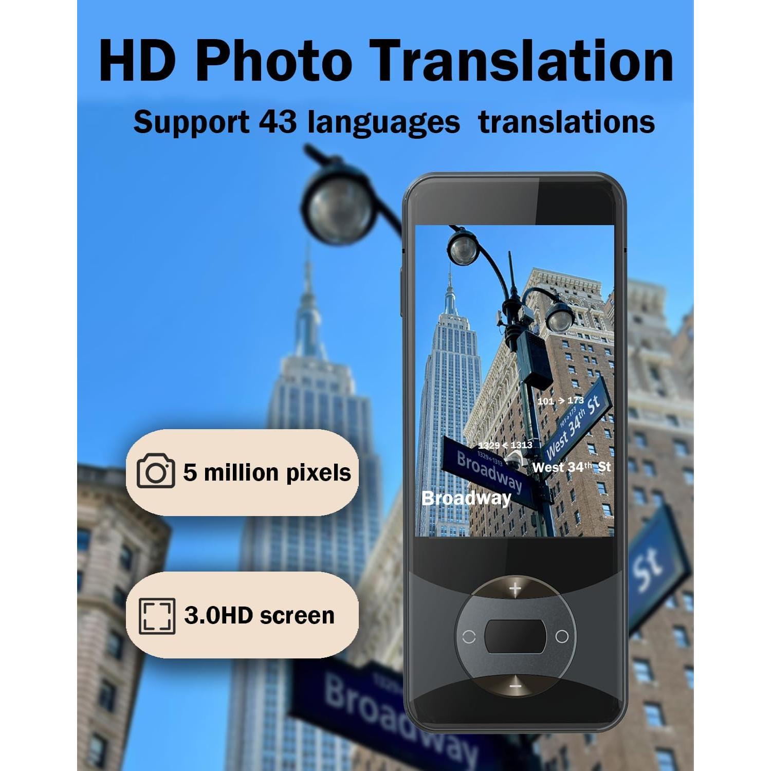 Traductor de Idiomas Wooask W10 AI 144 Idiomas Sin WiFi