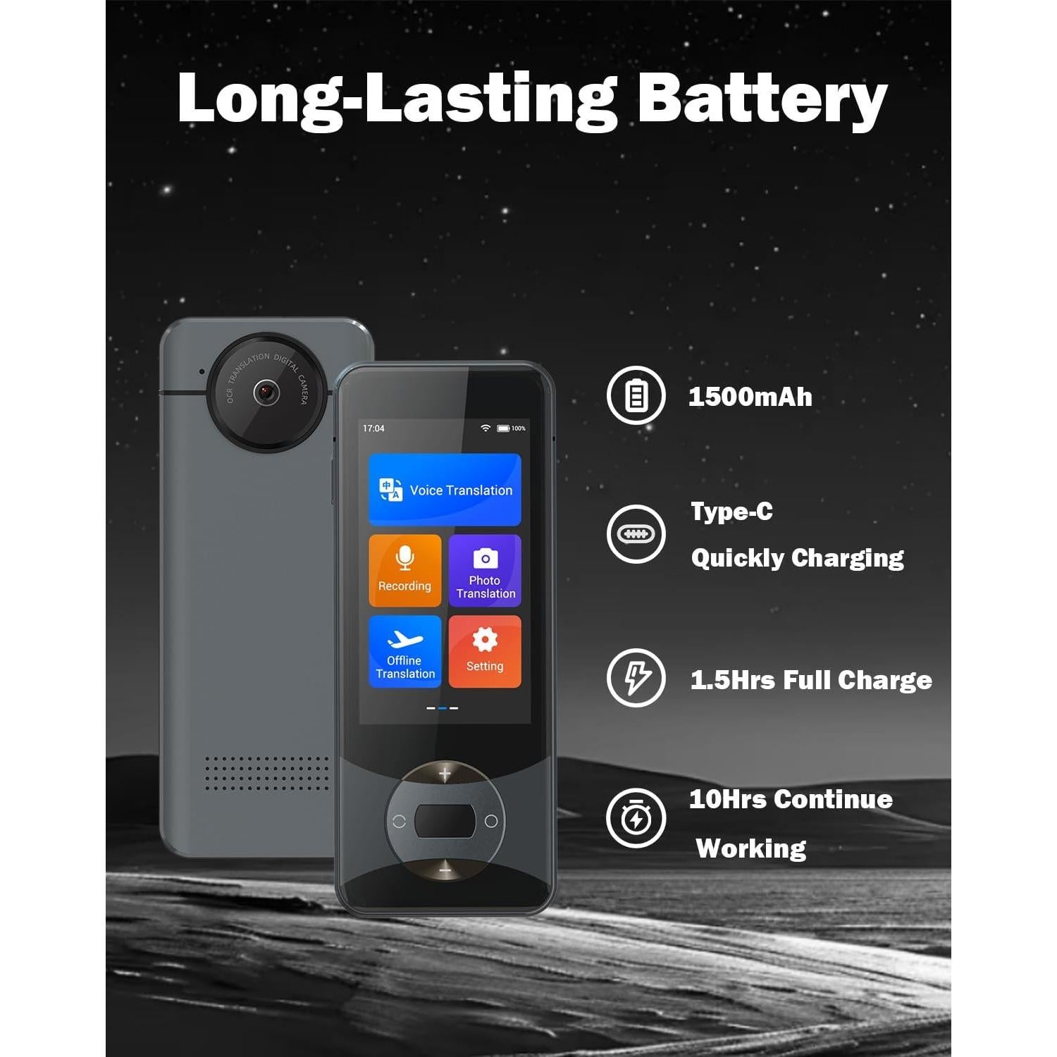 Traductor de Idiomas Wooask W10 AI 144 Idiomas Sin WiFi