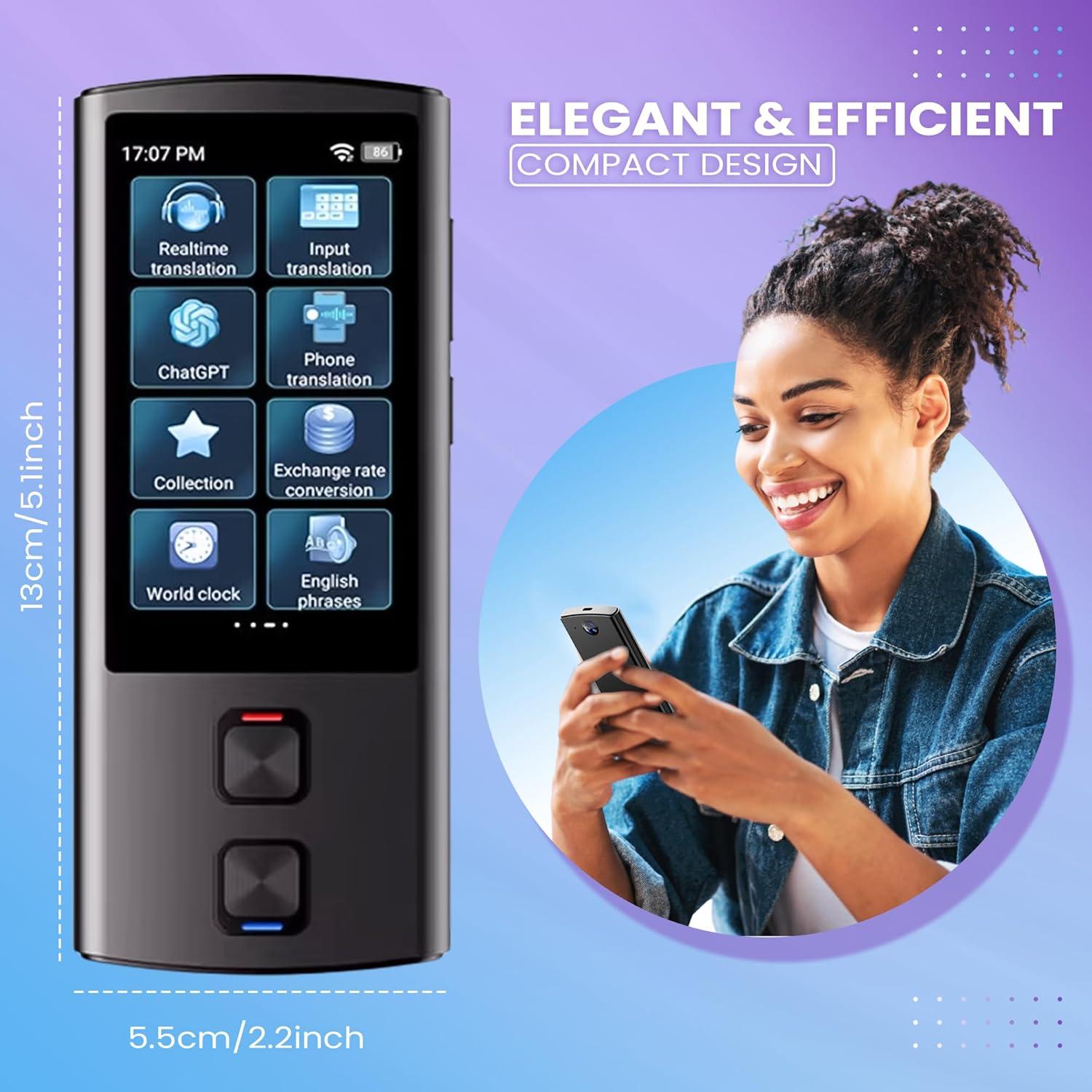 Traductor de Voz AI Shenzhen Msai 138 Idiomas Compacto