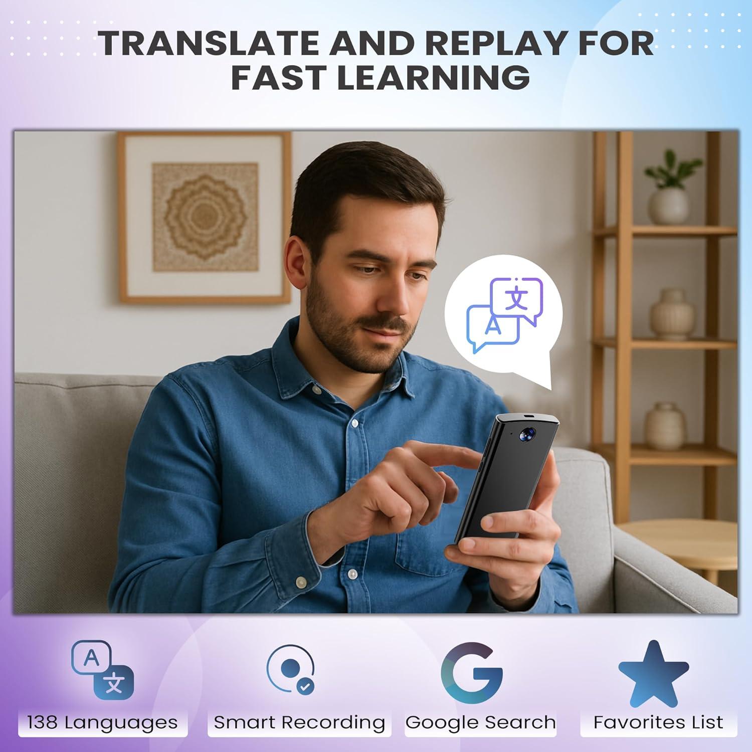 Traductor de Voz AI Shenzhen Msai 138 Idiomas Compacto