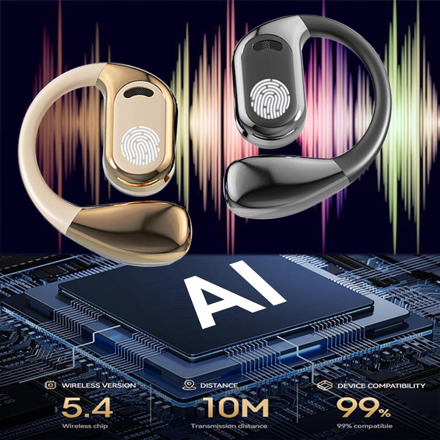 Auriculares Traductores AI Haiseire M76 Negro Bluetooth