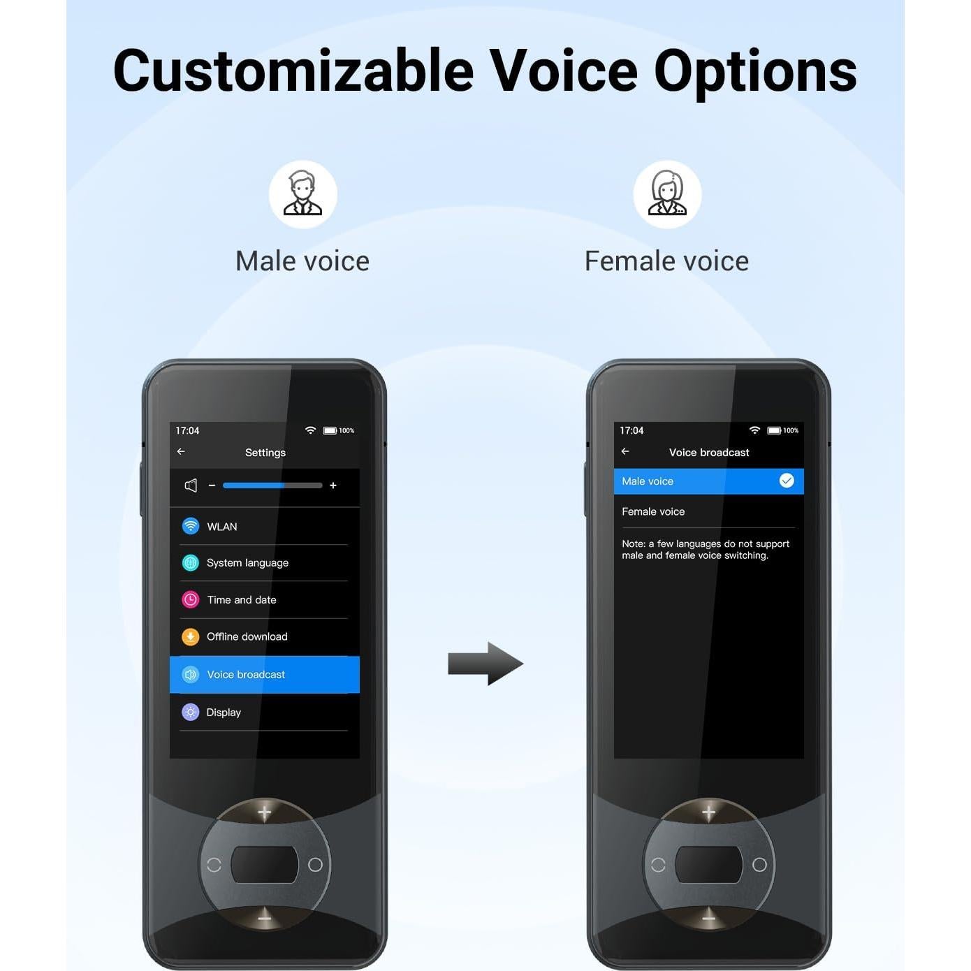 Traductor de Idiomas XUPURTLK, Voz Bidireccional, 144 Idiomas