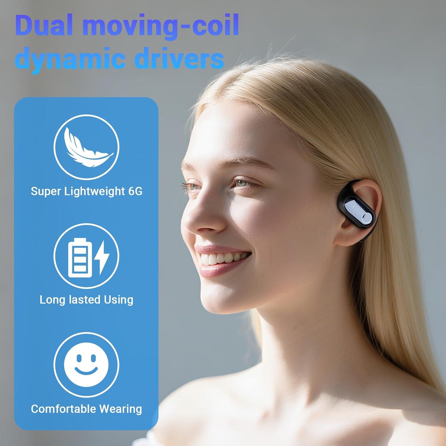 Auriculares Traductores Souroyea Q17 - 144 Idiomas, 10h Batería