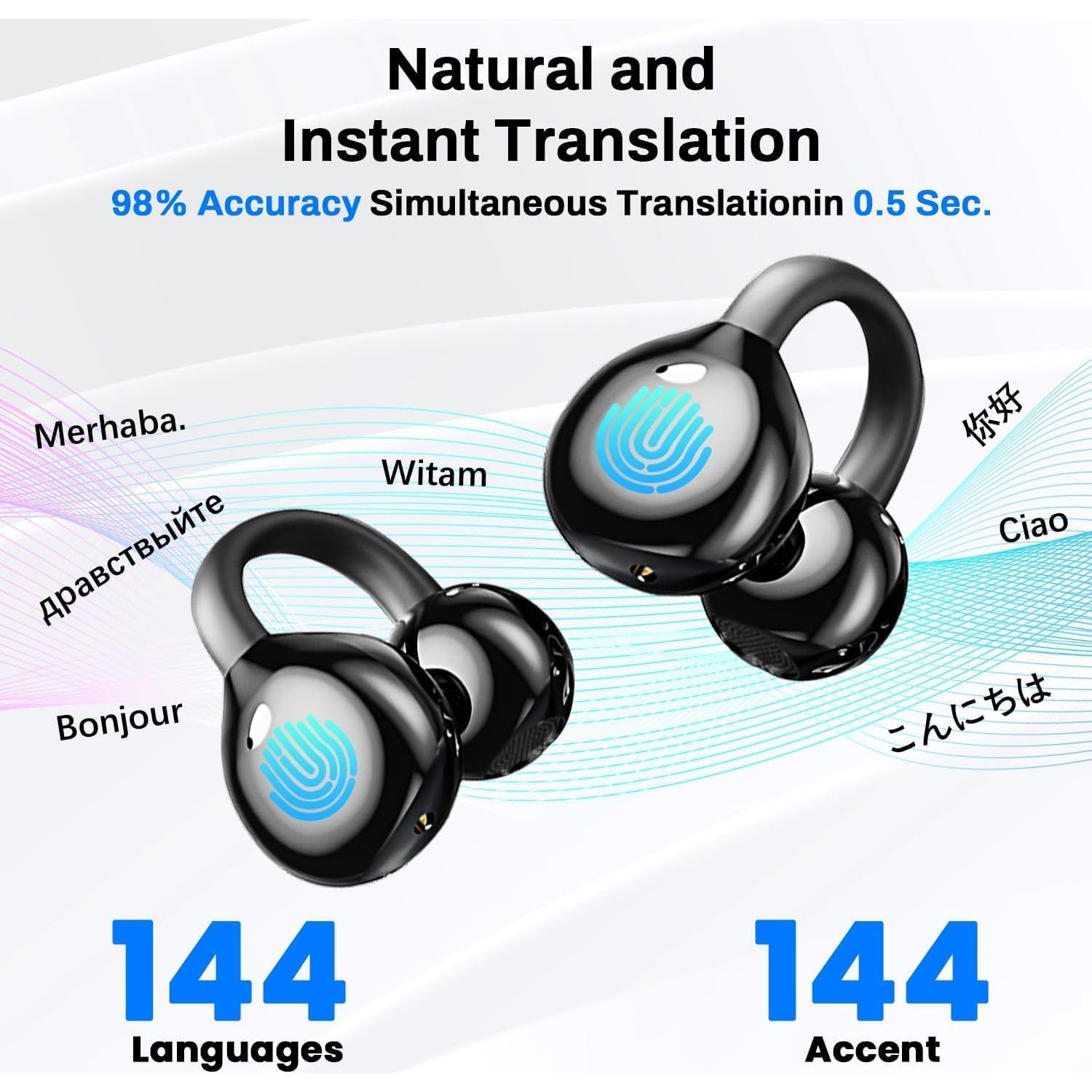 Auriculares Traductores Inalámbricos EXECCZO AI 144 Idiomas