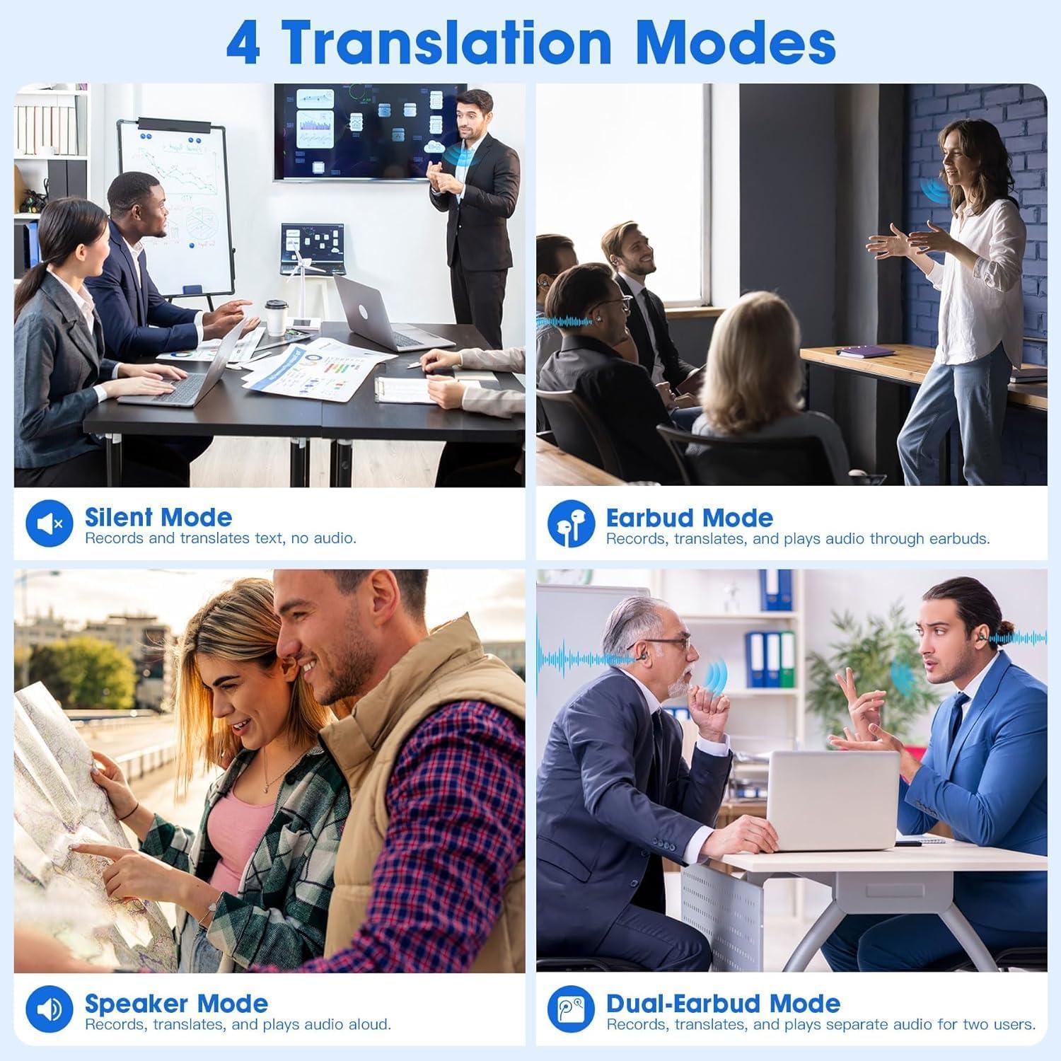 Auriculares Traductores Inalámbricos EXECCZO AI 144 Idiomas