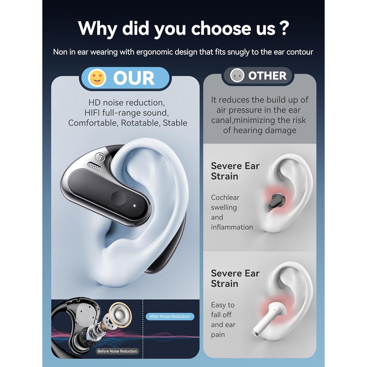 Auriculares de Traducción AI Ceymoal T19 139 Idiomas Bluetooth