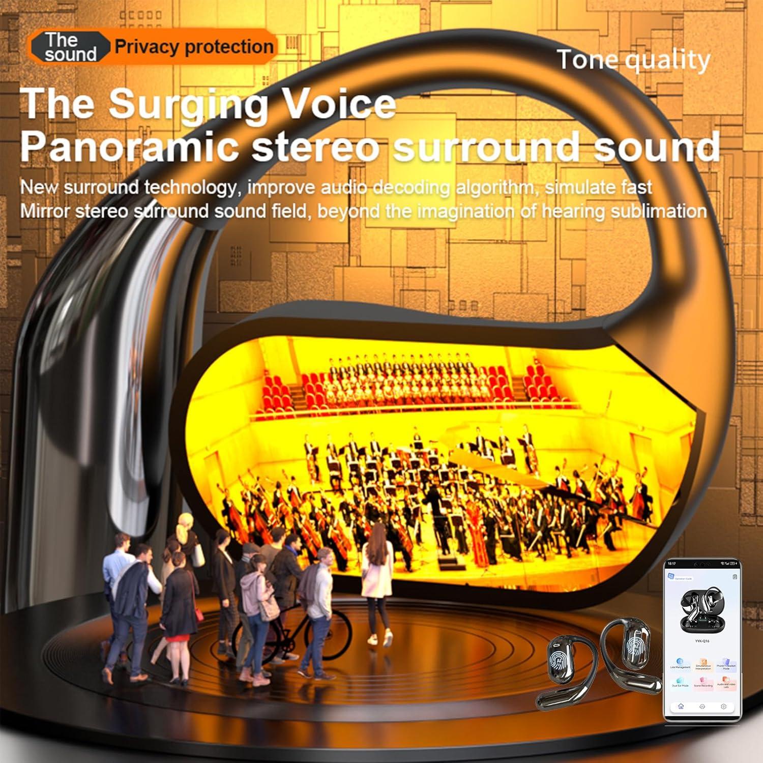 Auriculares de Traducción AI OWS 4-en-1 10h Batería 144 Idiomas