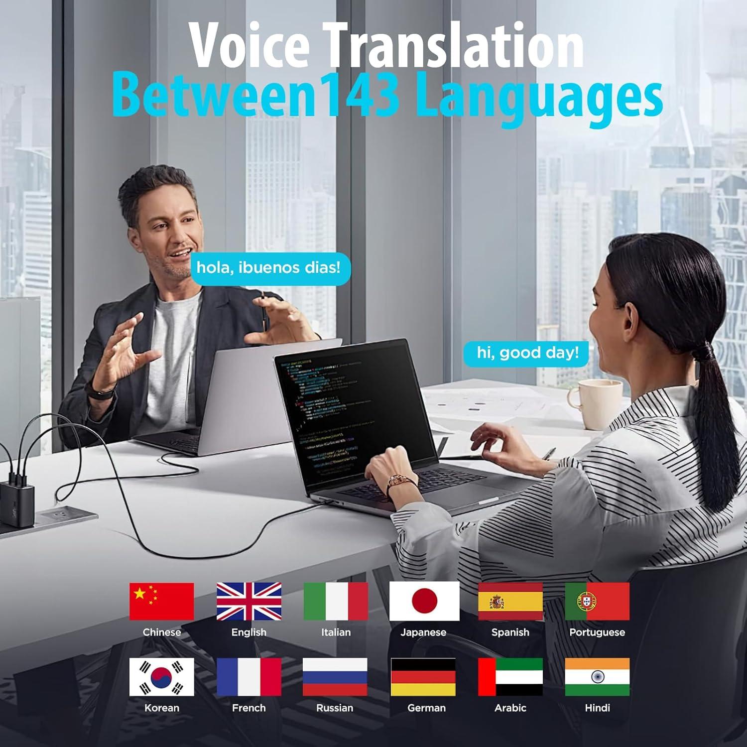 Auriculares Inalámbricos Bluetooth LXZY con Traducción AI 143 Idiomas