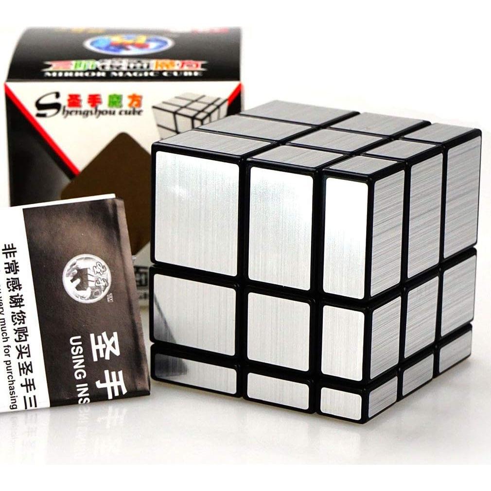 Cubo Mágico TANCH 3x3 Espejo Plata para Niños y Adultos
