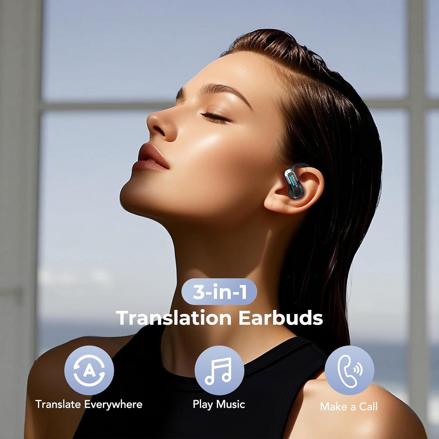 Auriculares Traductores ERAZER X8 Bluetooth 5.4 135 Idiomas