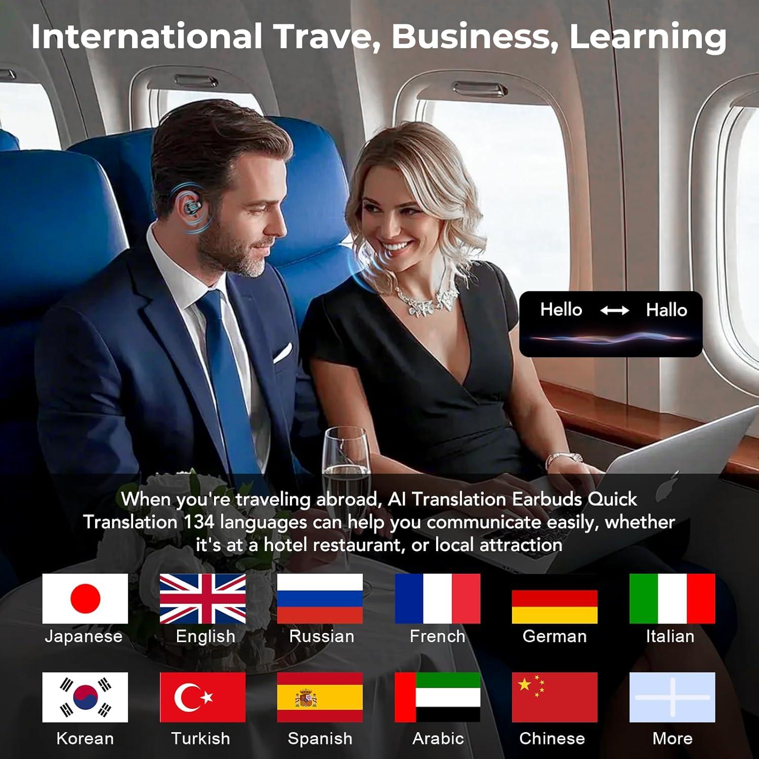 Auriculares Traductores ERAZER X8 Bluetooth 5.4 135 Idiomas