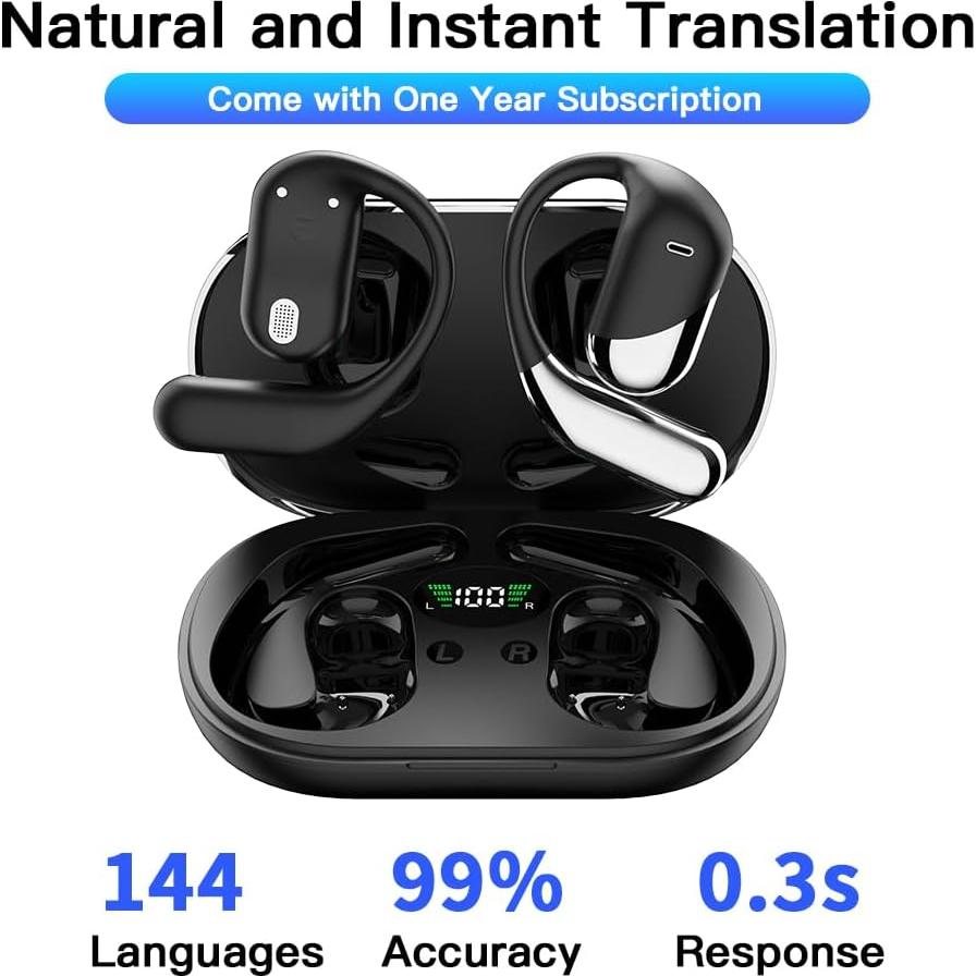 Auriculares Inalámbricos de Traducción AI Q16 - 144 Idiomas