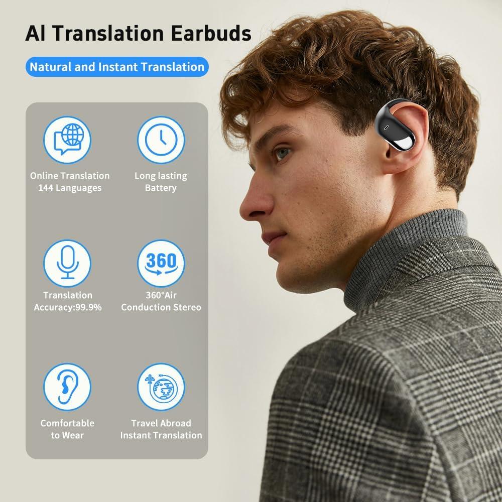 Auriculares Inalámbricos de Traducción AI Q16 - 144 Idiomas