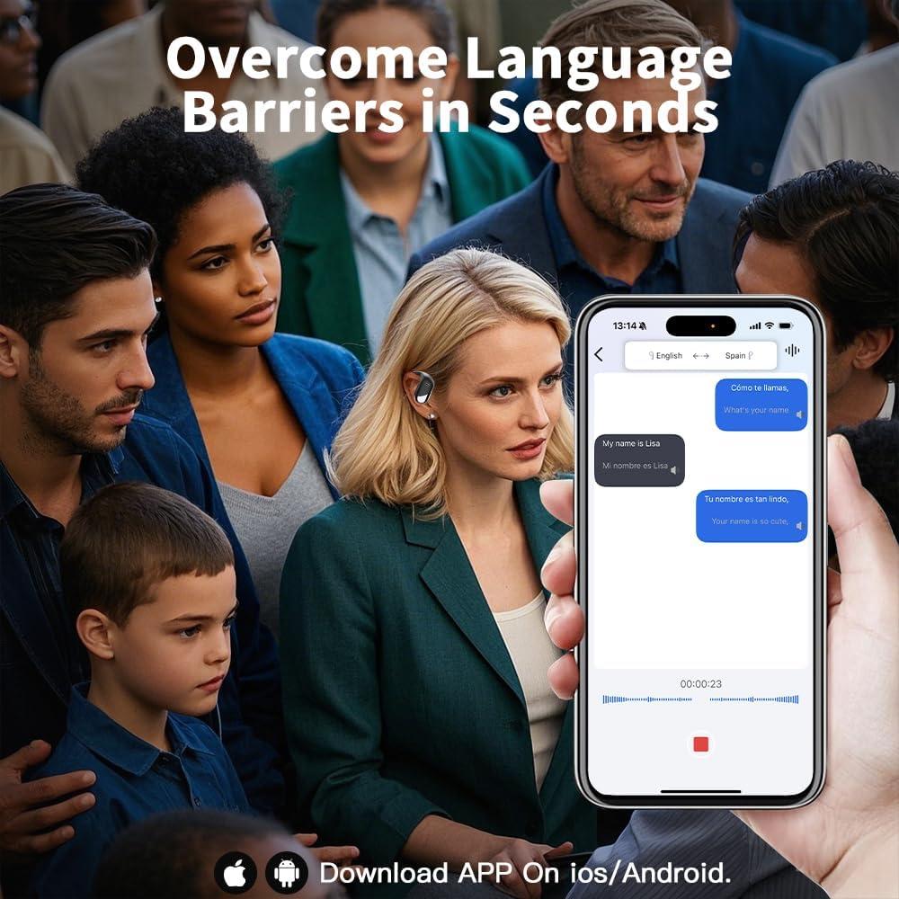 Auriculares Inalámbricos de Traducción AI Q16 - 144 Idiomas