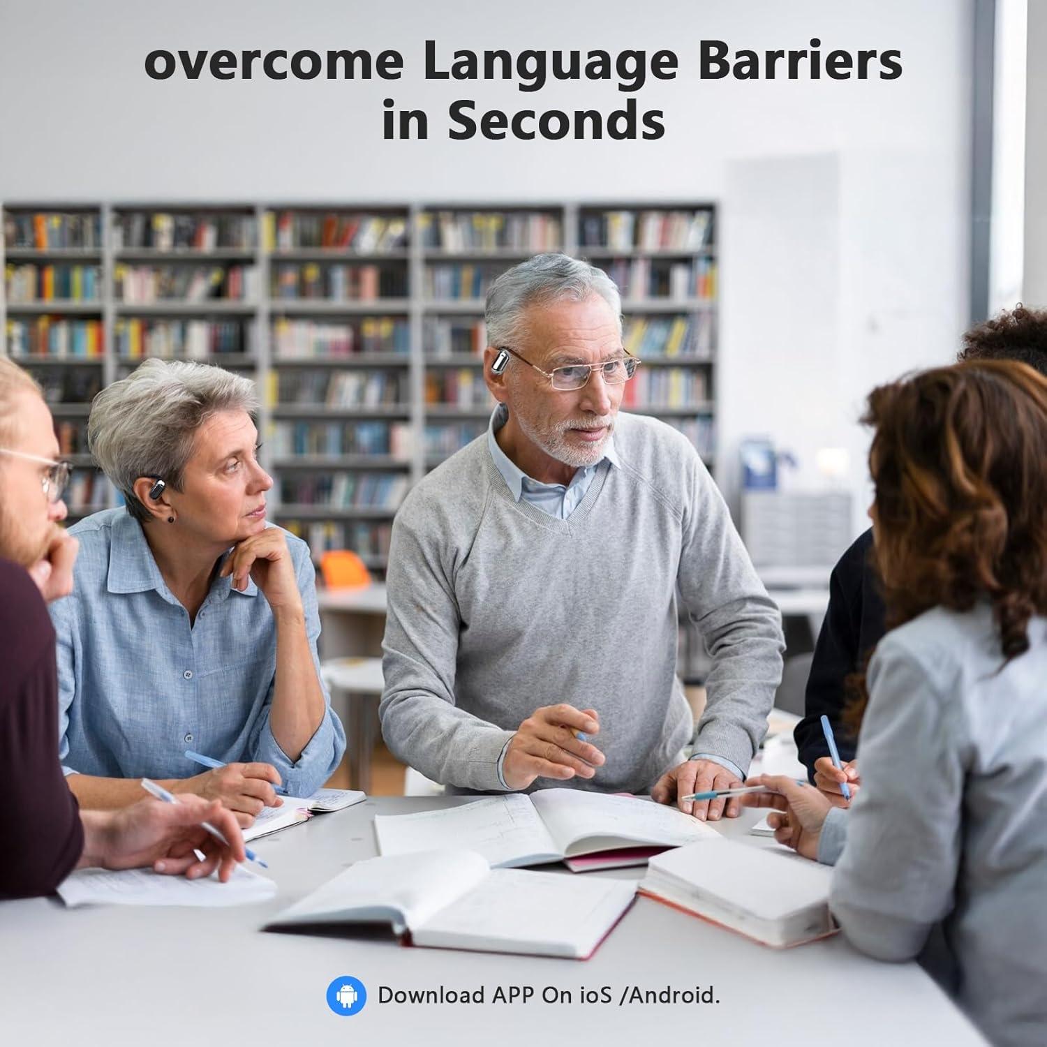 Auriculares Traductores AI Q16S - 144 Idiomas, Bluetooth 5.4