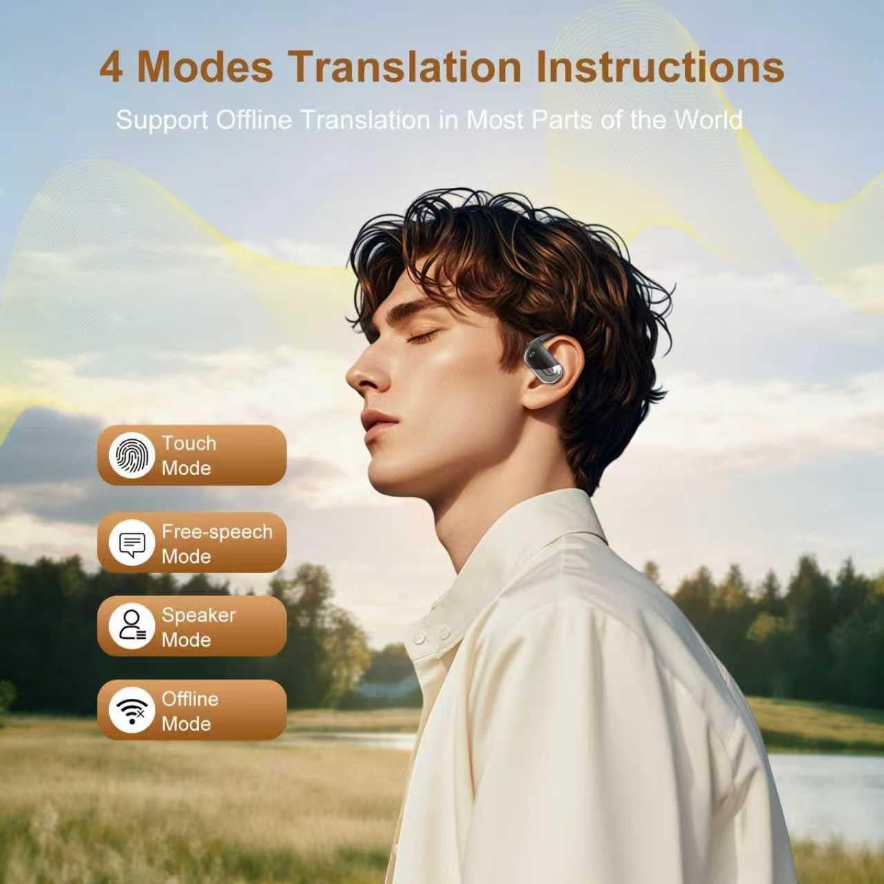 Auriculares de Traducción AI Q16 H3 - 60 Horas, 168 Idiomas