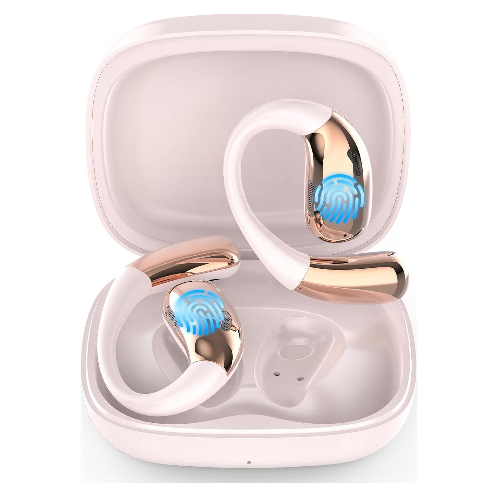 Auriculares Traductores AI Inalámbricos Bluetooth Rosa 140+ Idiomas