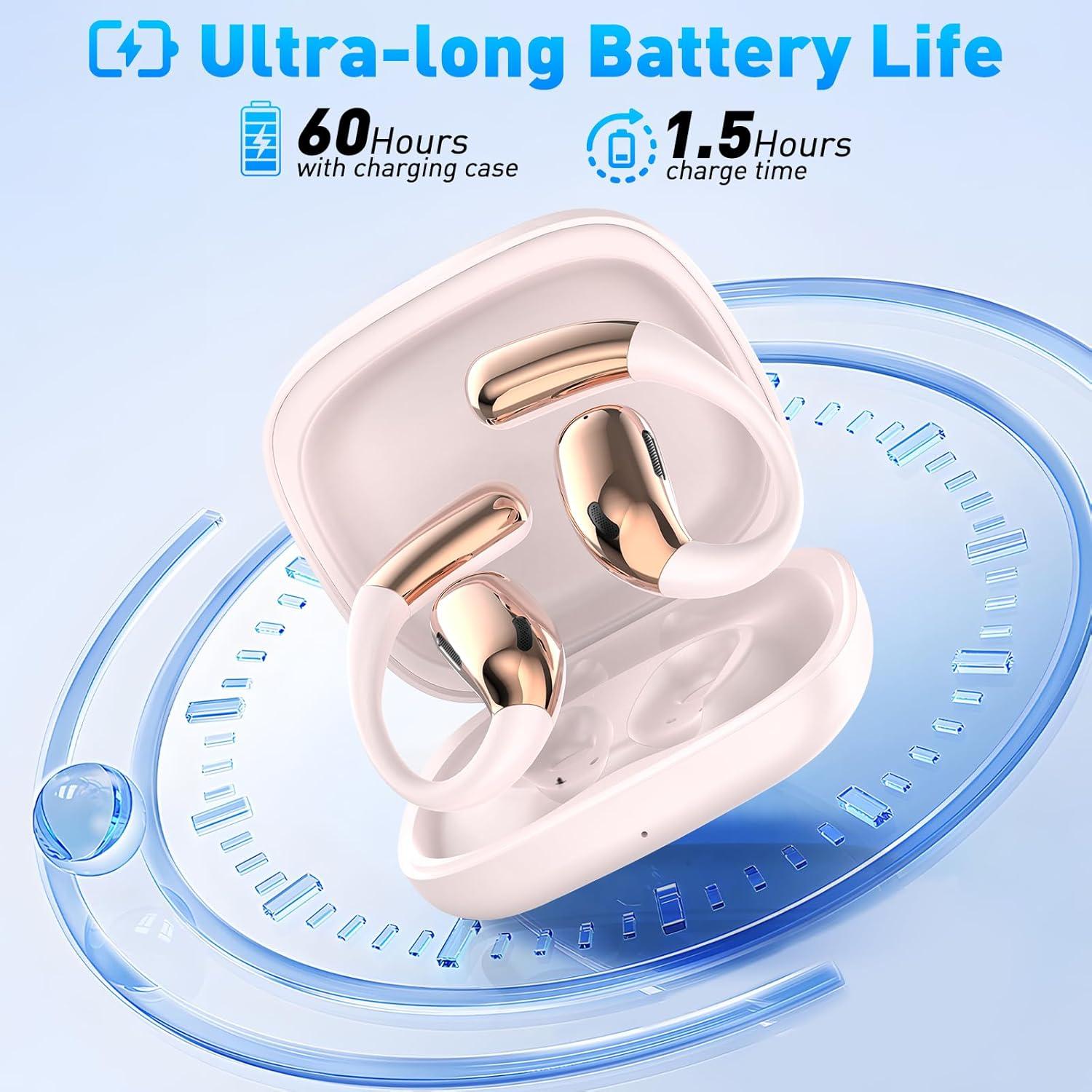 Auriculares Traductores AI Inalámbricos Bluetooth Rosa 140+ Idiomas