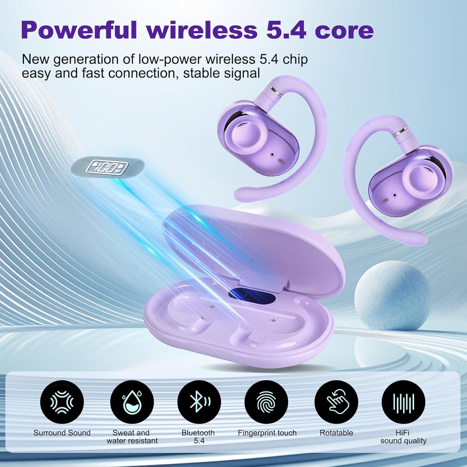 Auriculares de Traducción AI Wesland FY-ES-02 Púrpura 144 Idiomas