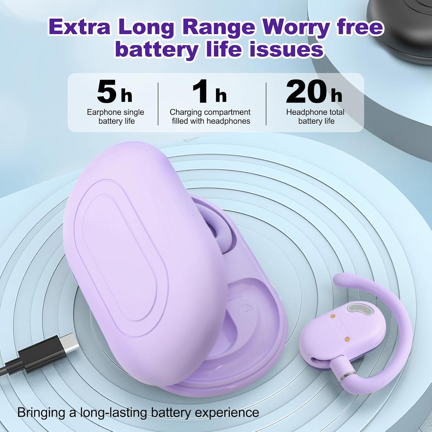 Auriculares de Traducción AI Wesland FY-ES-02 Púrpura 144 Idiomas