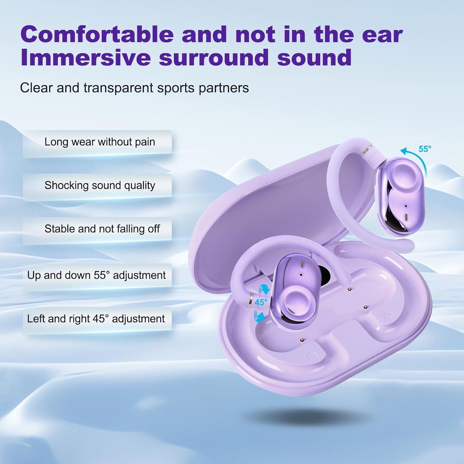 Auriculares de Traducción AI Wesland FY-ES-02 Púrpura 144 Idiomas