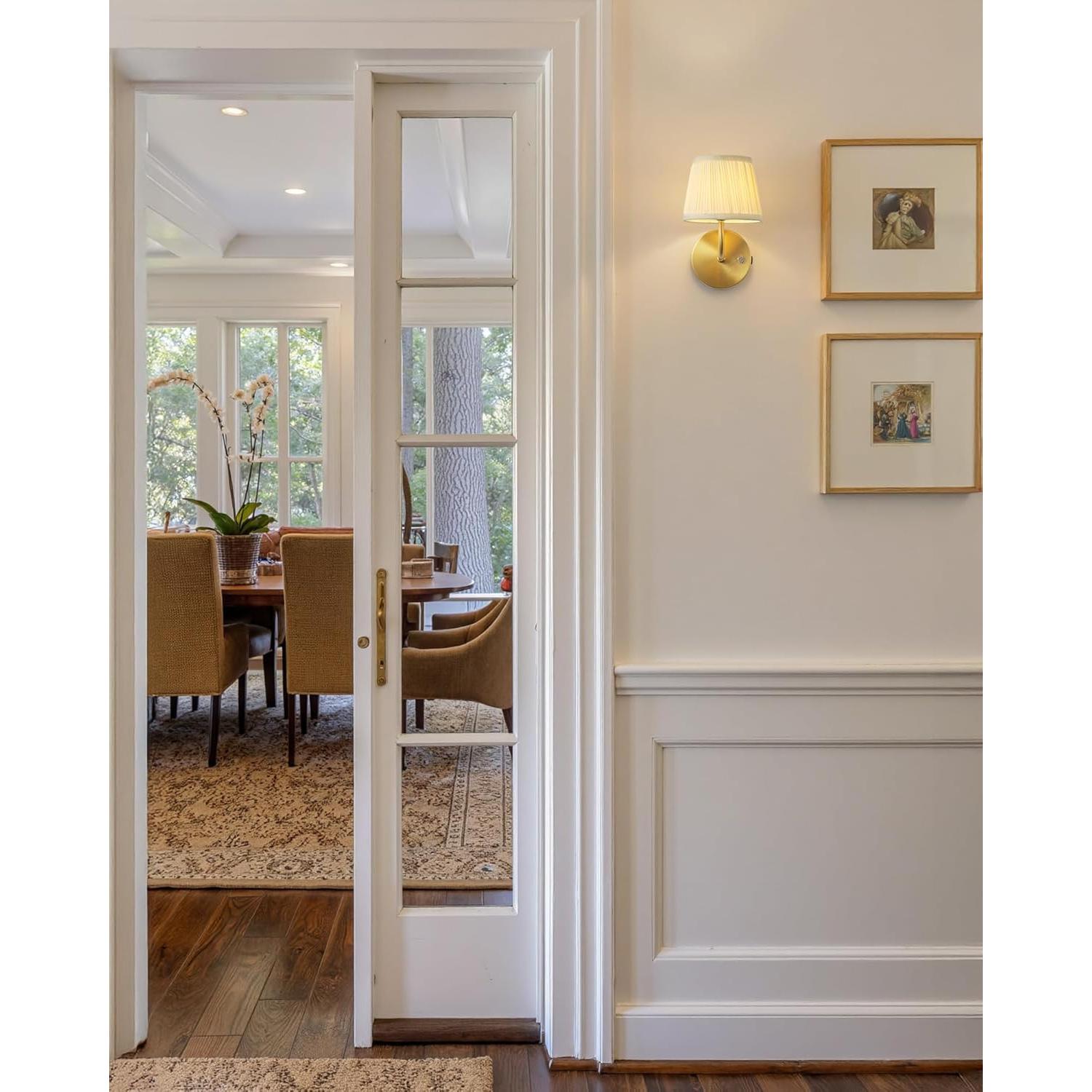 Aplique de Pared Inalámbrico PUSU Dorado 24.4 cm Juego de 2