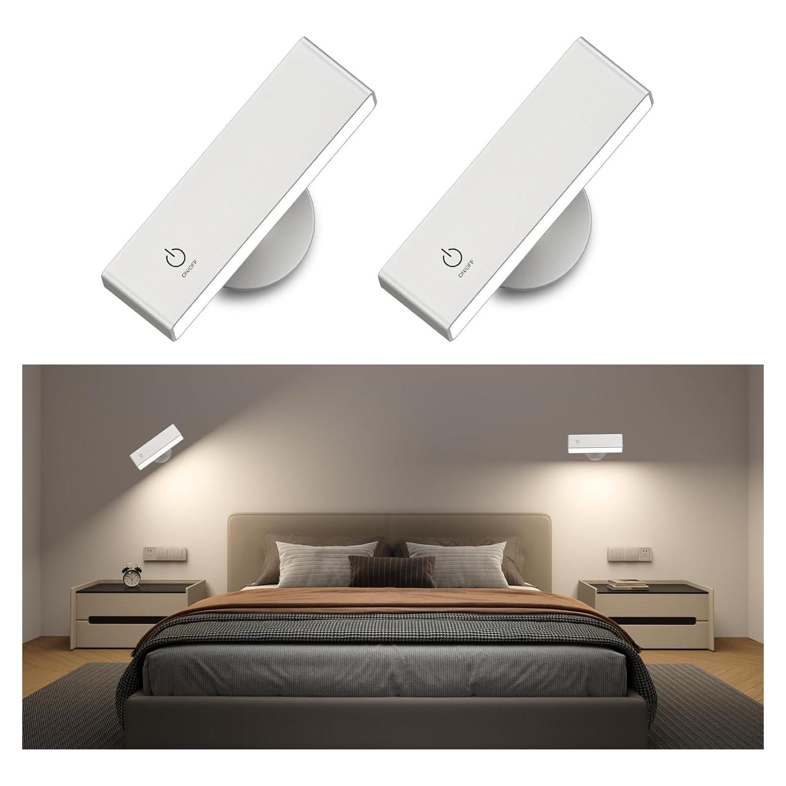 Lámparas de Pared Recargables Honalia 2 Unidades 3000mAh