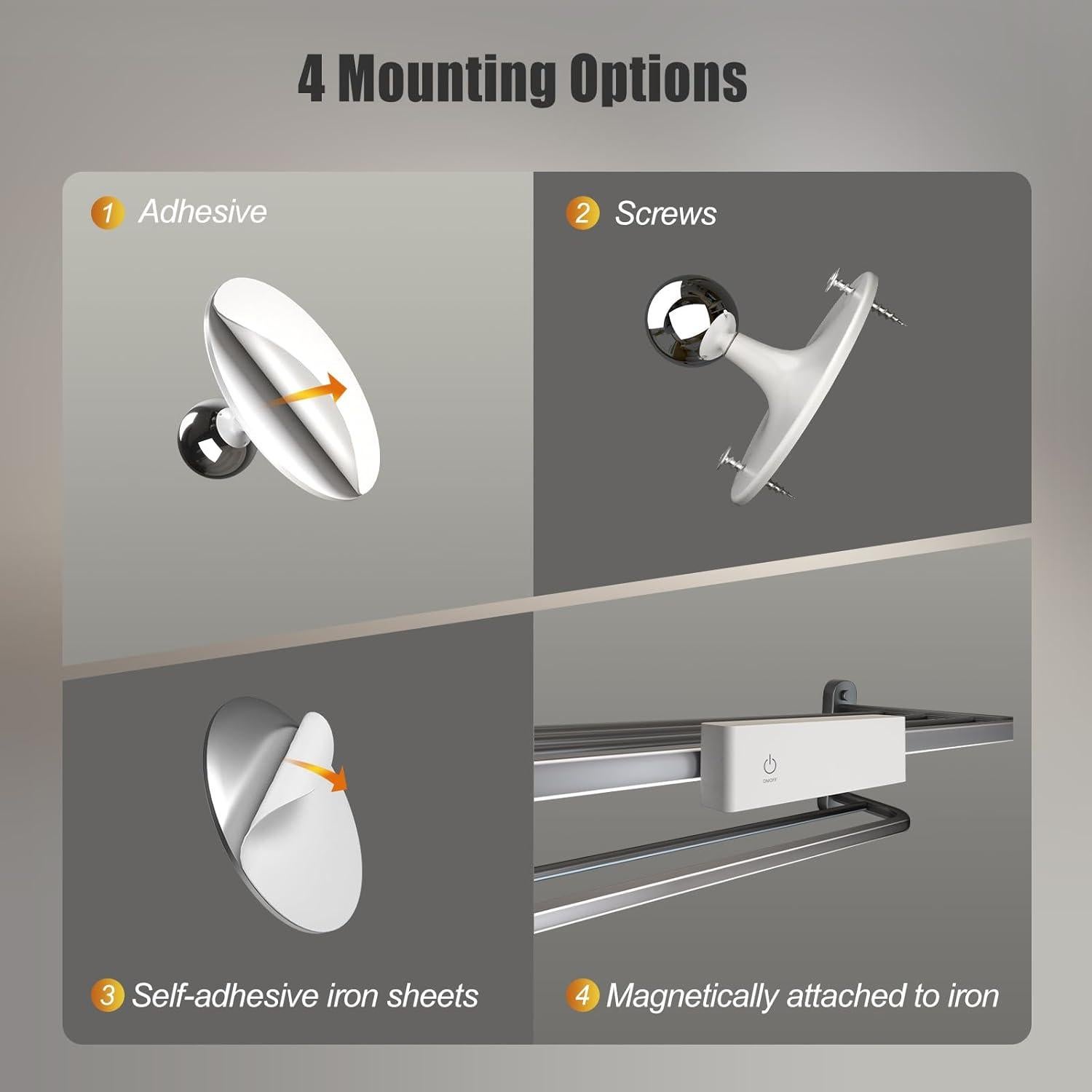 Lámparas de Pared Recargables Honalia 2 Unidades 3000mAh