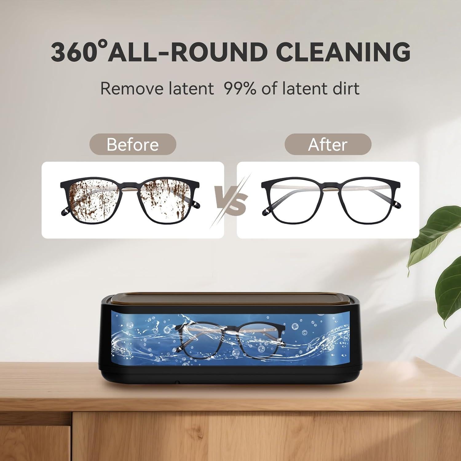 Limpiador Ultrasónico de Joyas CHGAOY 650ml 50KHz 3 Modos