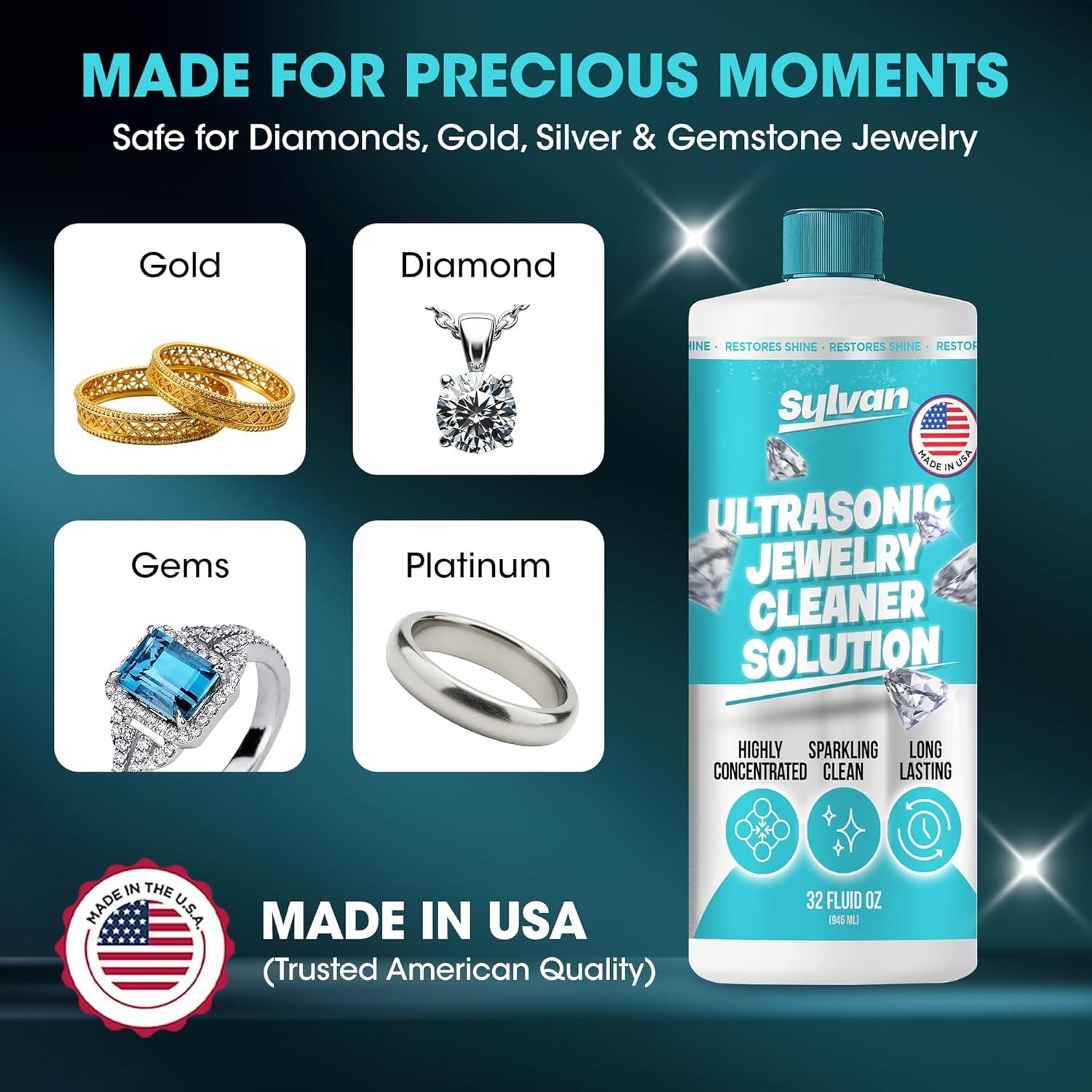 Limpiador Ultrasónico para Joyería Sylvan Hills 0.95L + Paño