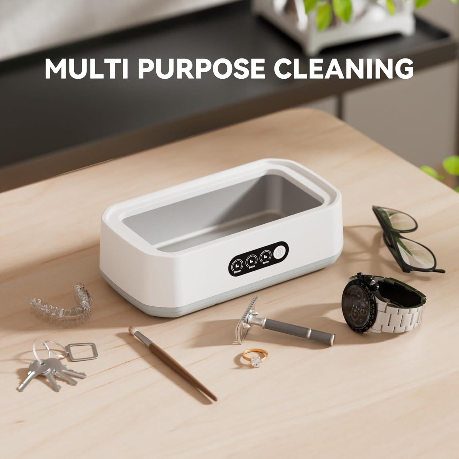 Limpiador Ultrasónico de Joyas CHGAOY 650ml 50kHz 3 Modos