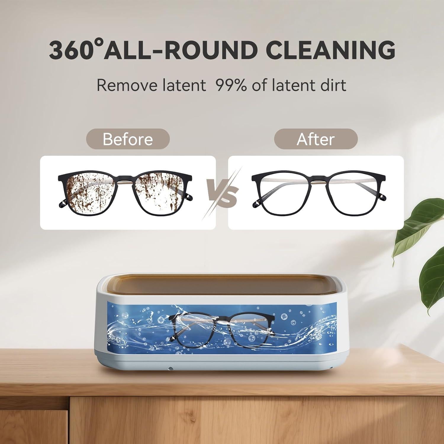 Limpiador Ultrasónico de Joyas CHGAOY 650ml 50kHz 3 Modos