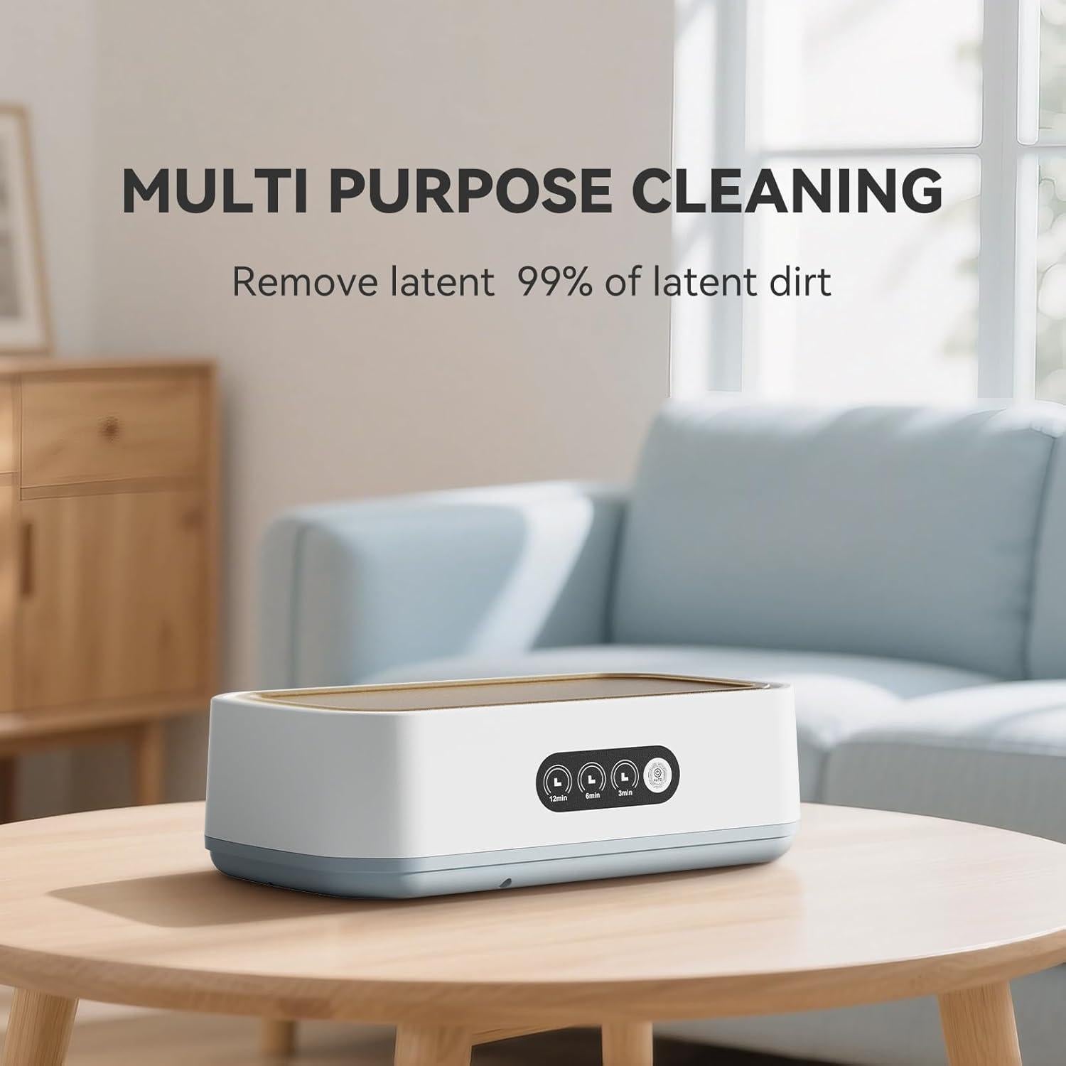 Limpiador Ultrasónico de Joyas CHGAOY 650ml 50kHz 3 Modos